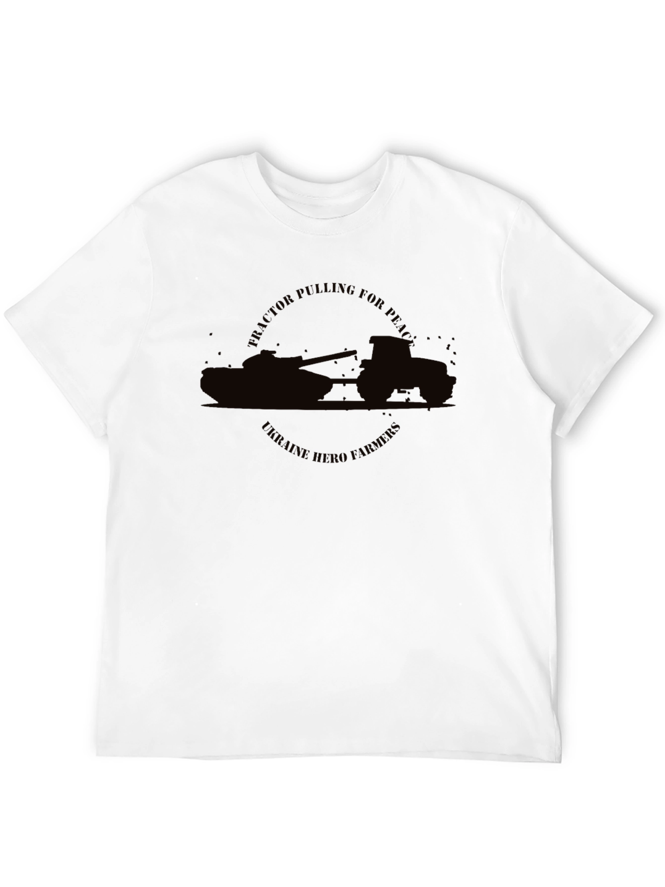 Ukraine Hero Farmers Tractor Pulling Peace T-Shirt
