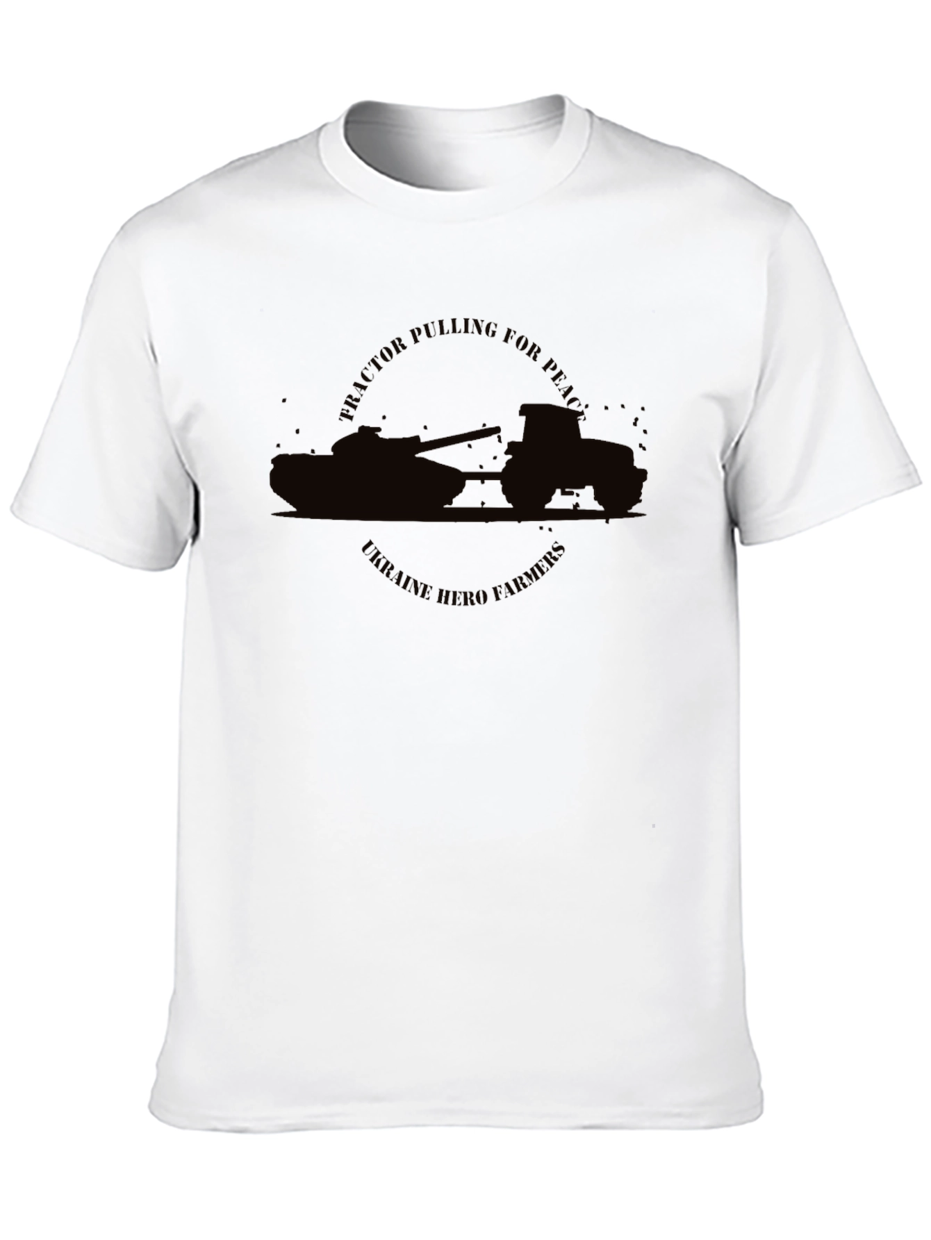 Ukraine Hero Farmers Tractor Pulling Peace T-Shirt