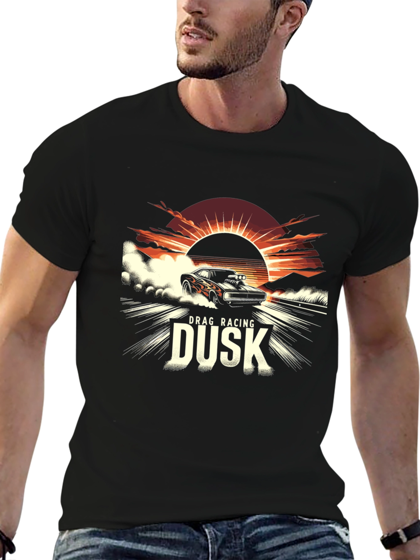 Drag Racing Dusk T-Shirt - Muscle Car Tee
