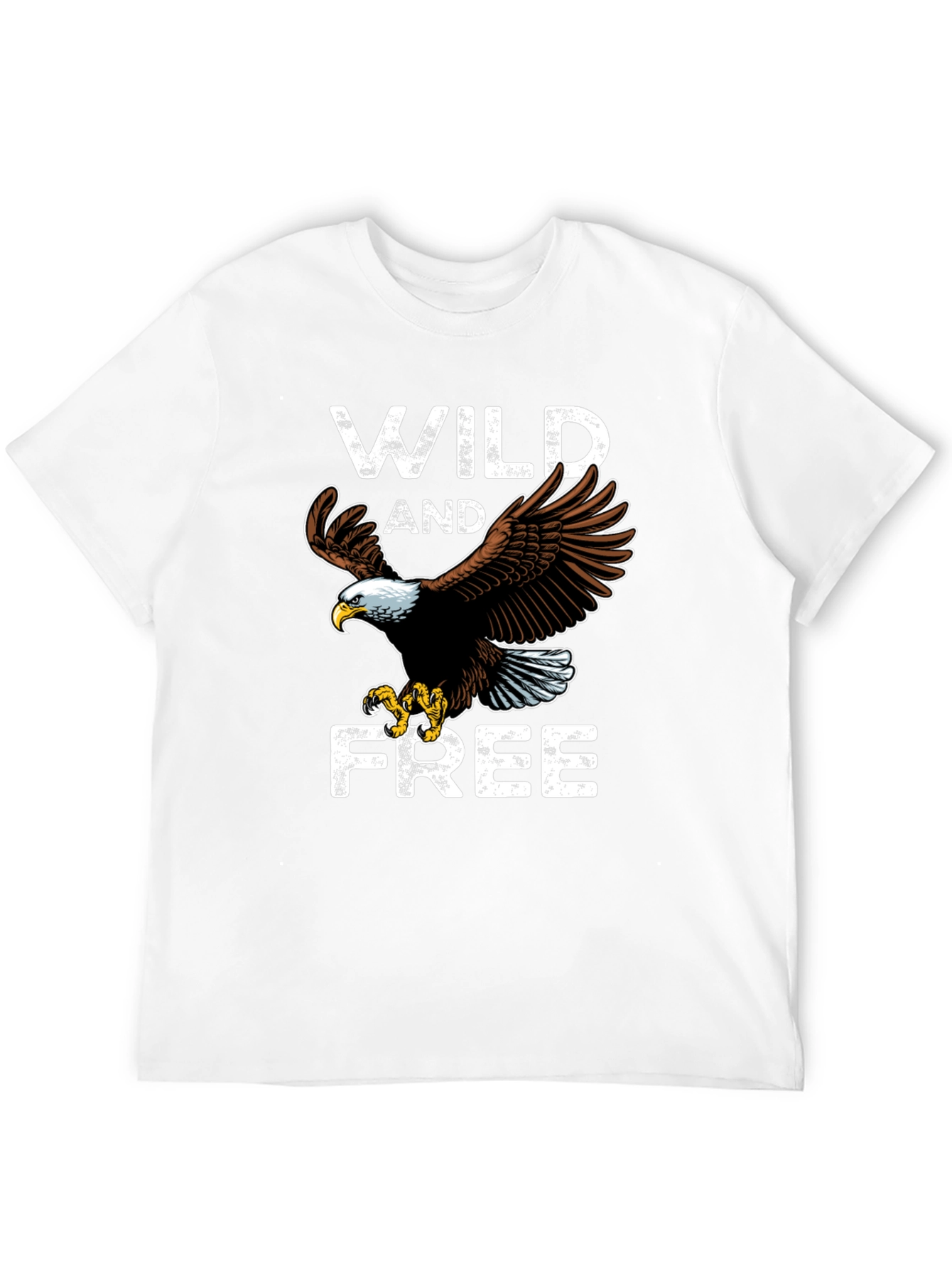 Wild and Free Eagle Graphic Tee - Black