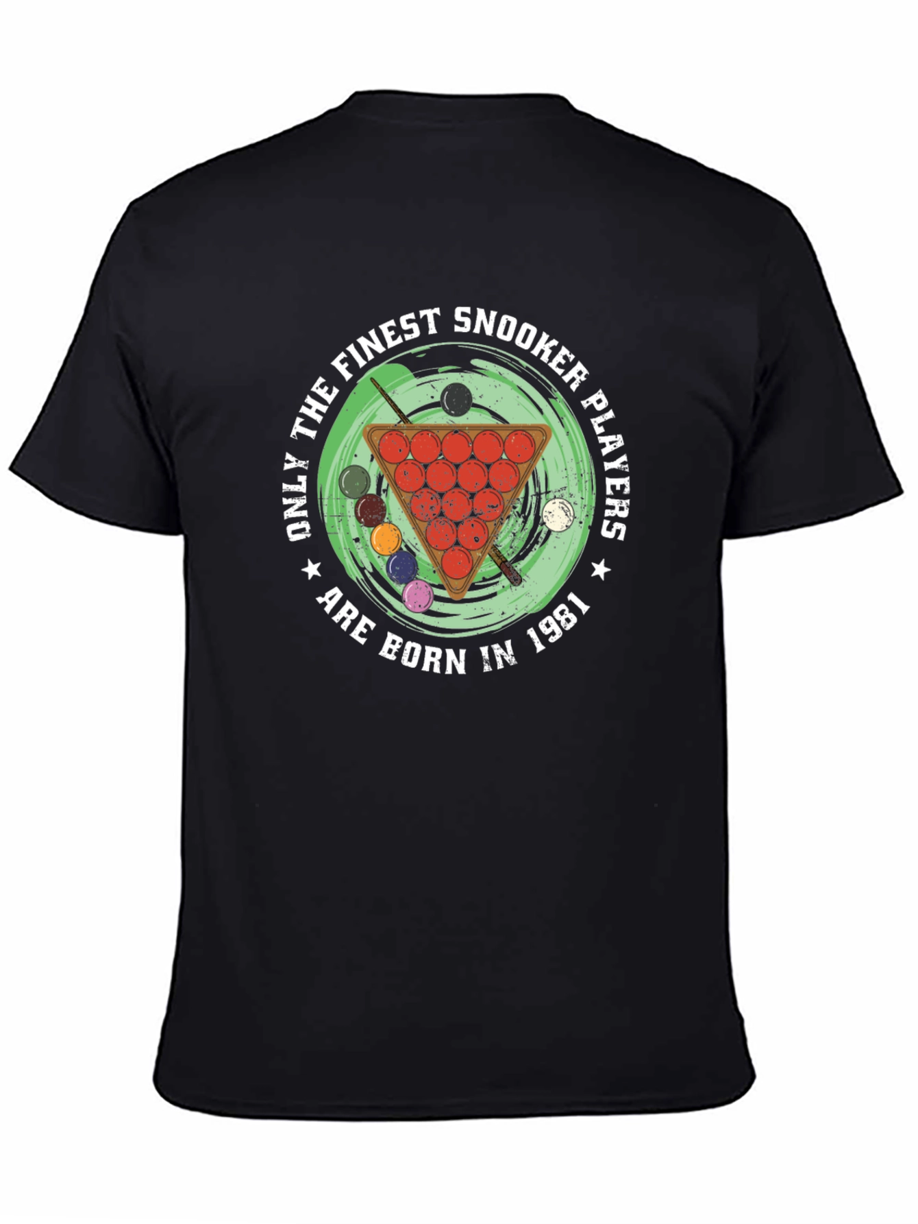 Finest Snooker Players Born in 1981 Black T-Shirt