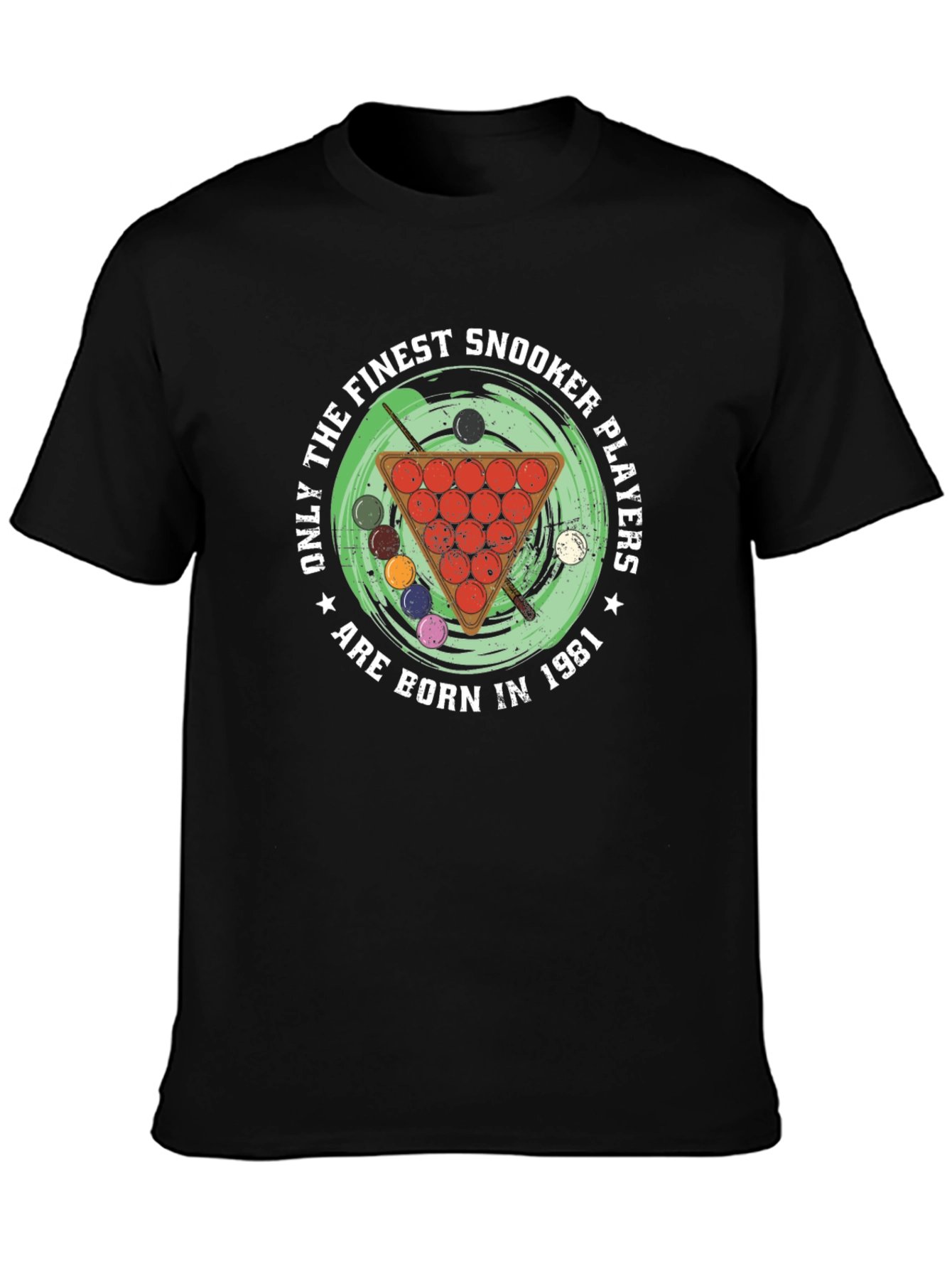 Finest Snooker Players Born in 1981 Black T-Shirt