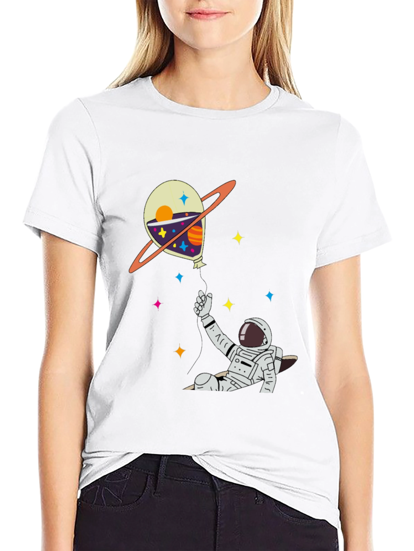 Astronaut Space Balloon T-Shirt