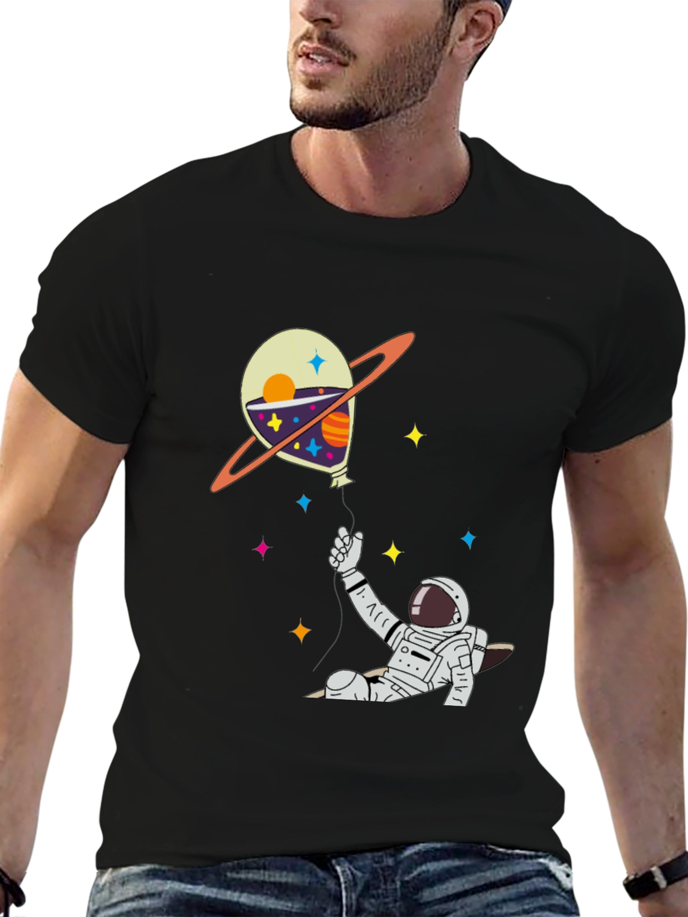 Astronaut Space Balloon T-Shirt