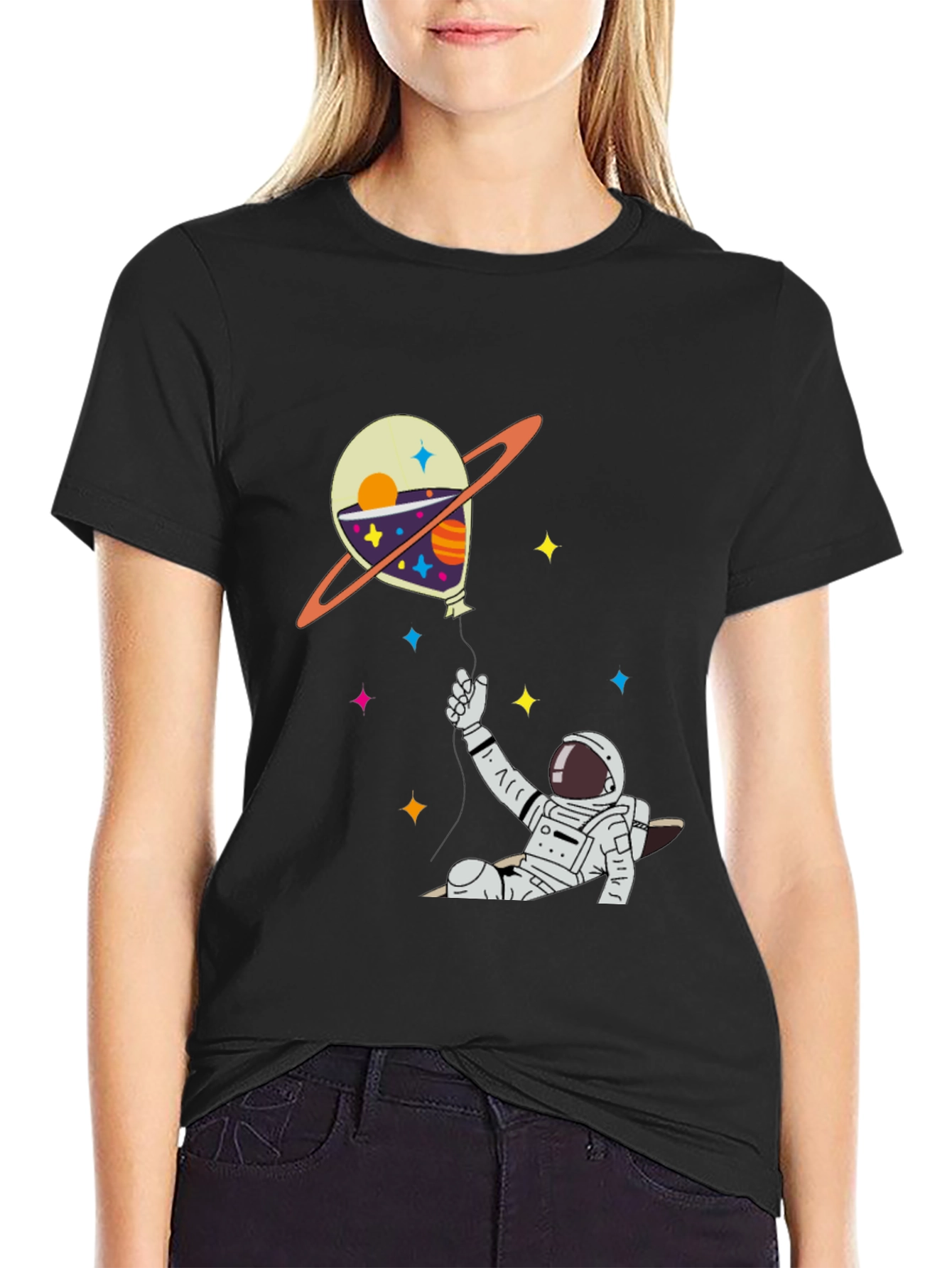 Astronaut Space Balloon T-Shirt