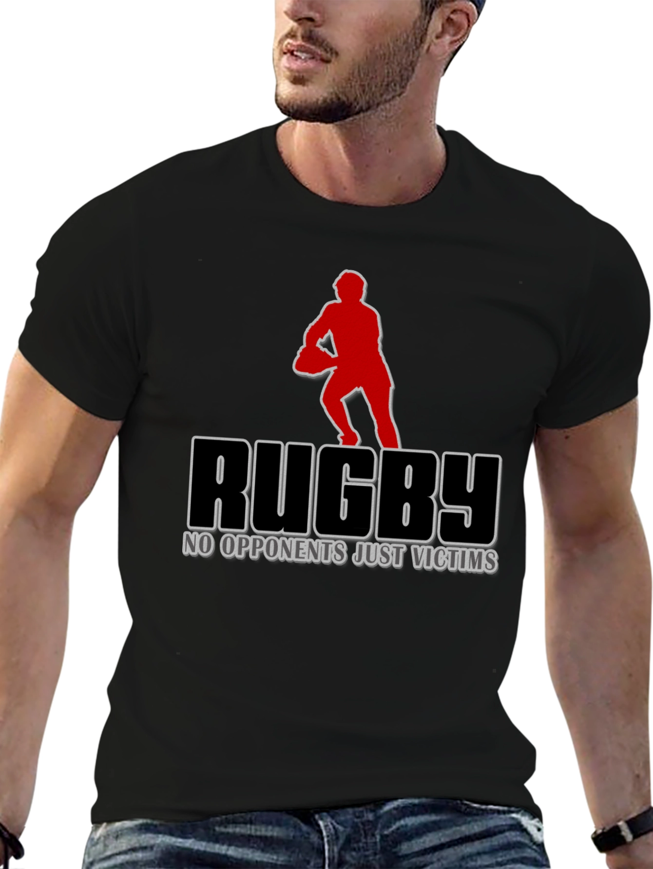 Rugby No Opponents Just Victims Graphic T-Shirt