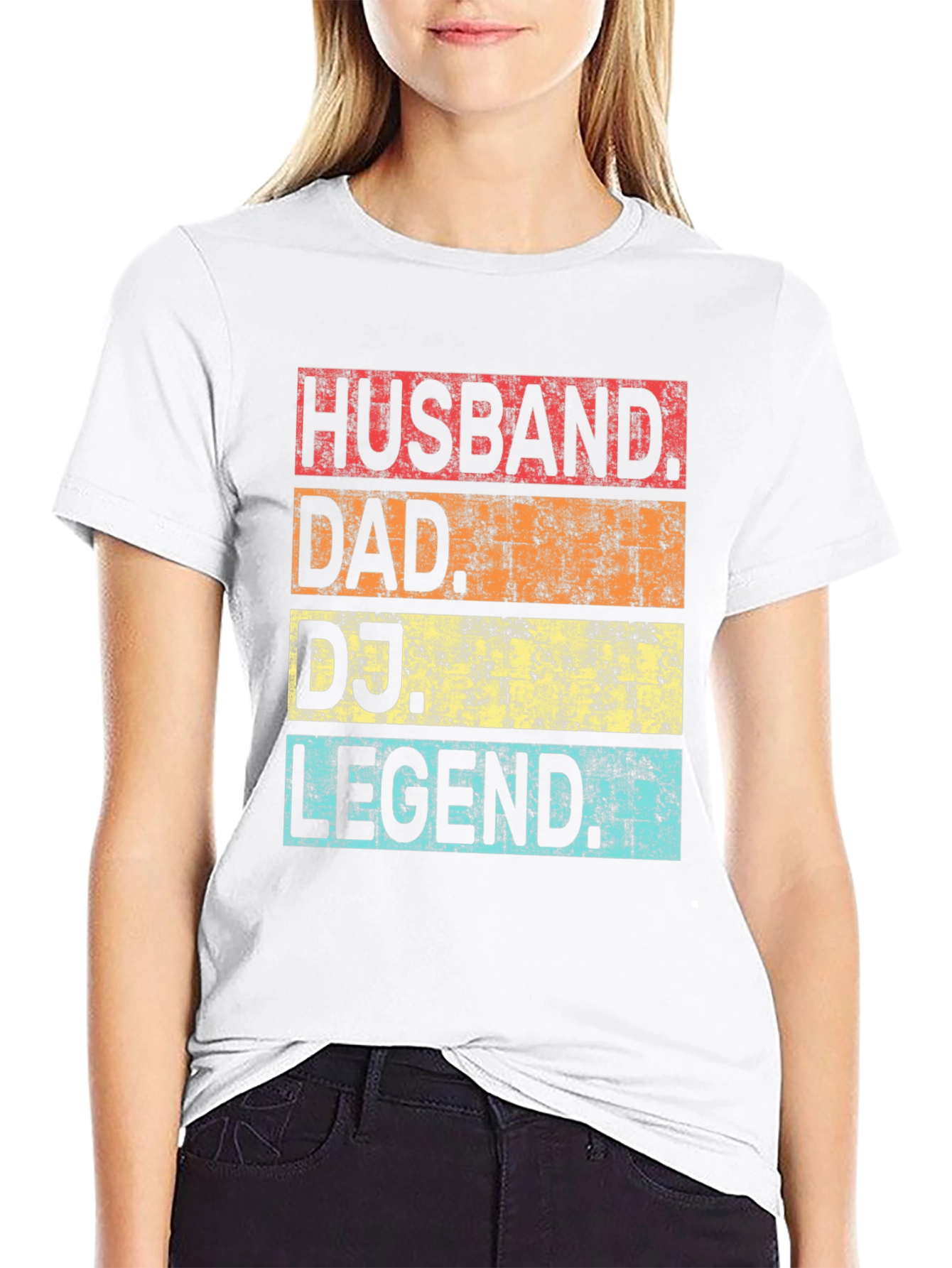 Husband Dad DJ Legend Retro T-Shirt