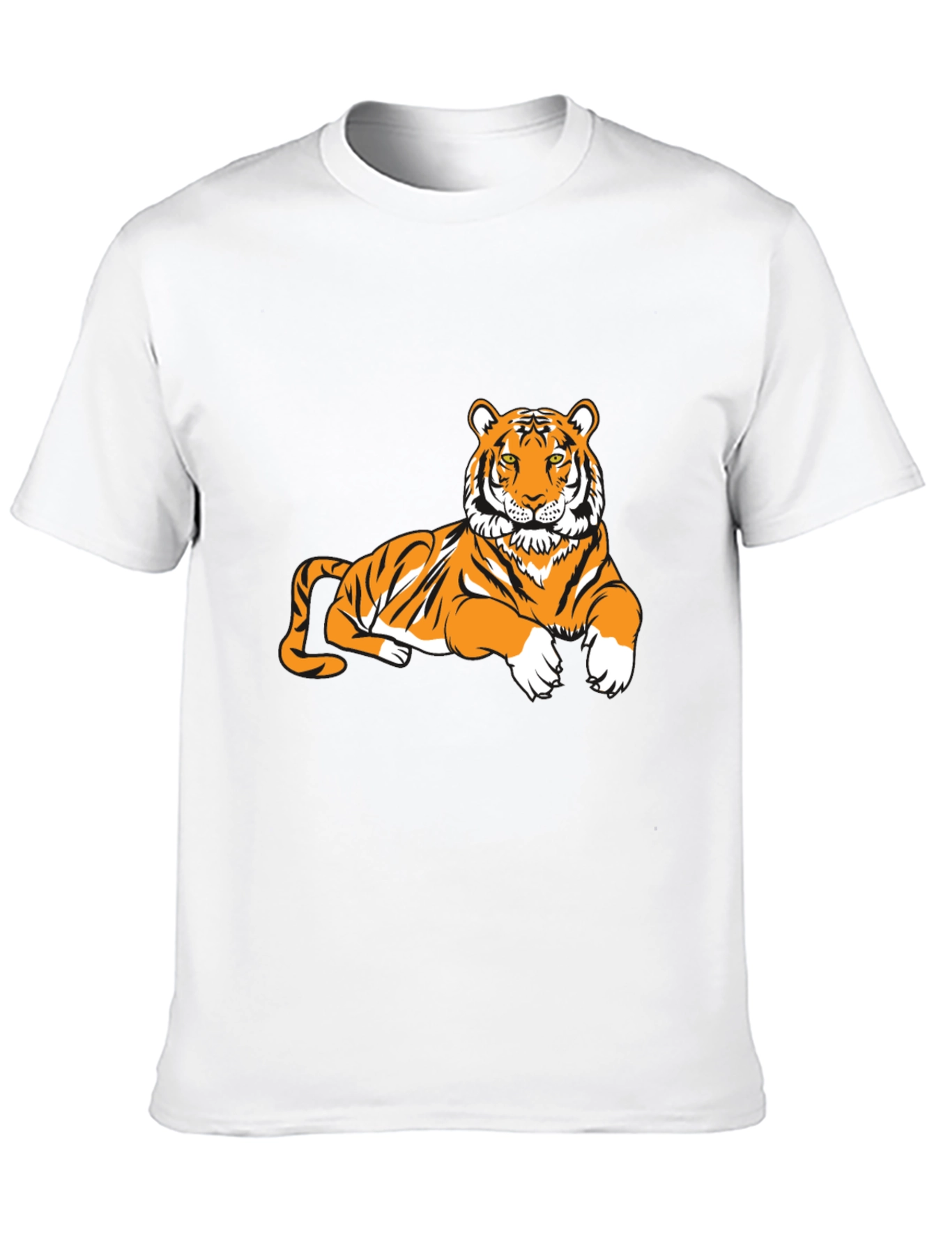Tiger Graphic Tee - Black Short Sleeve T-Shirt
