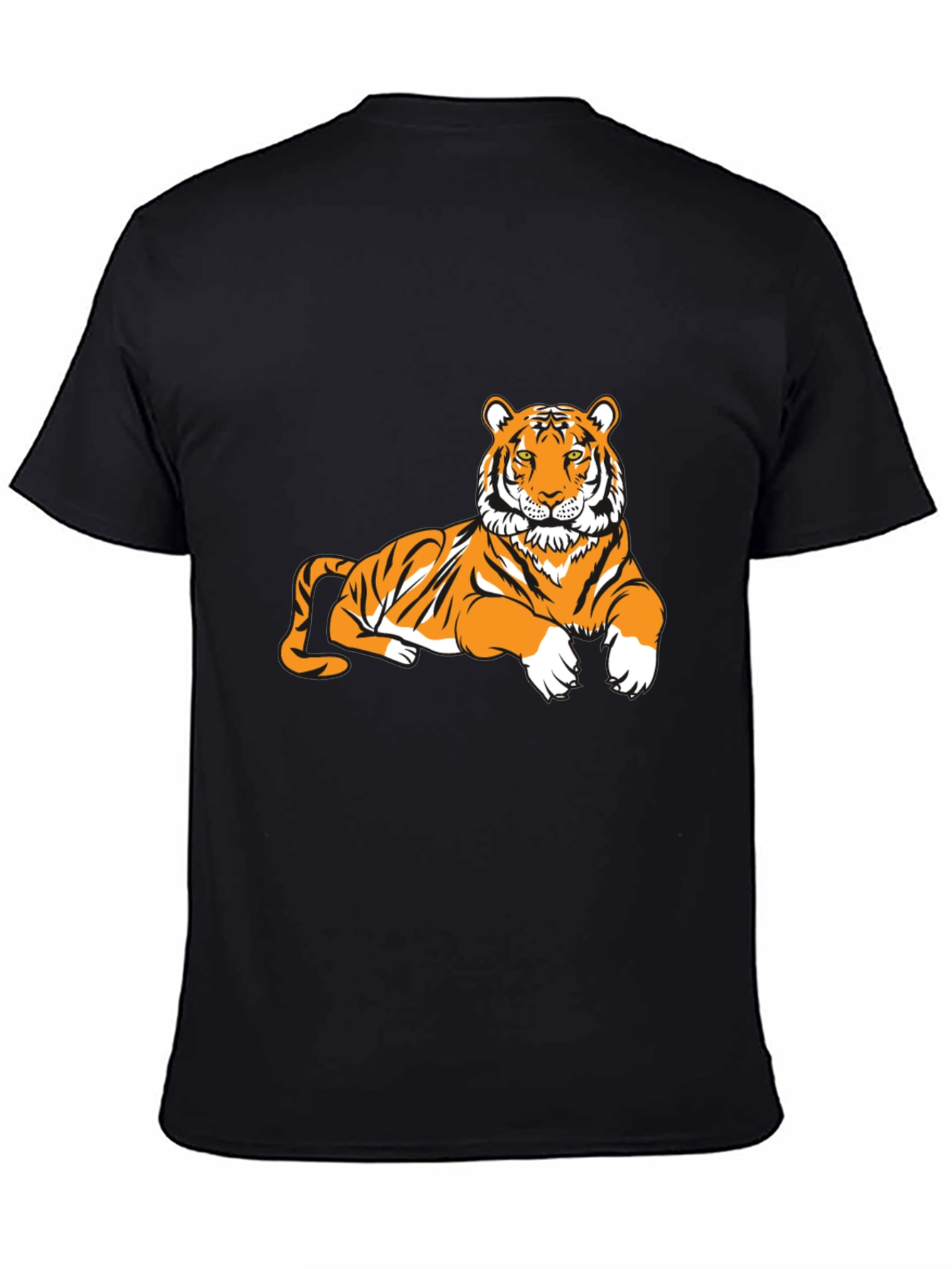 Tiger Graphic Tee - Black Short Sleeve T-Shirt
