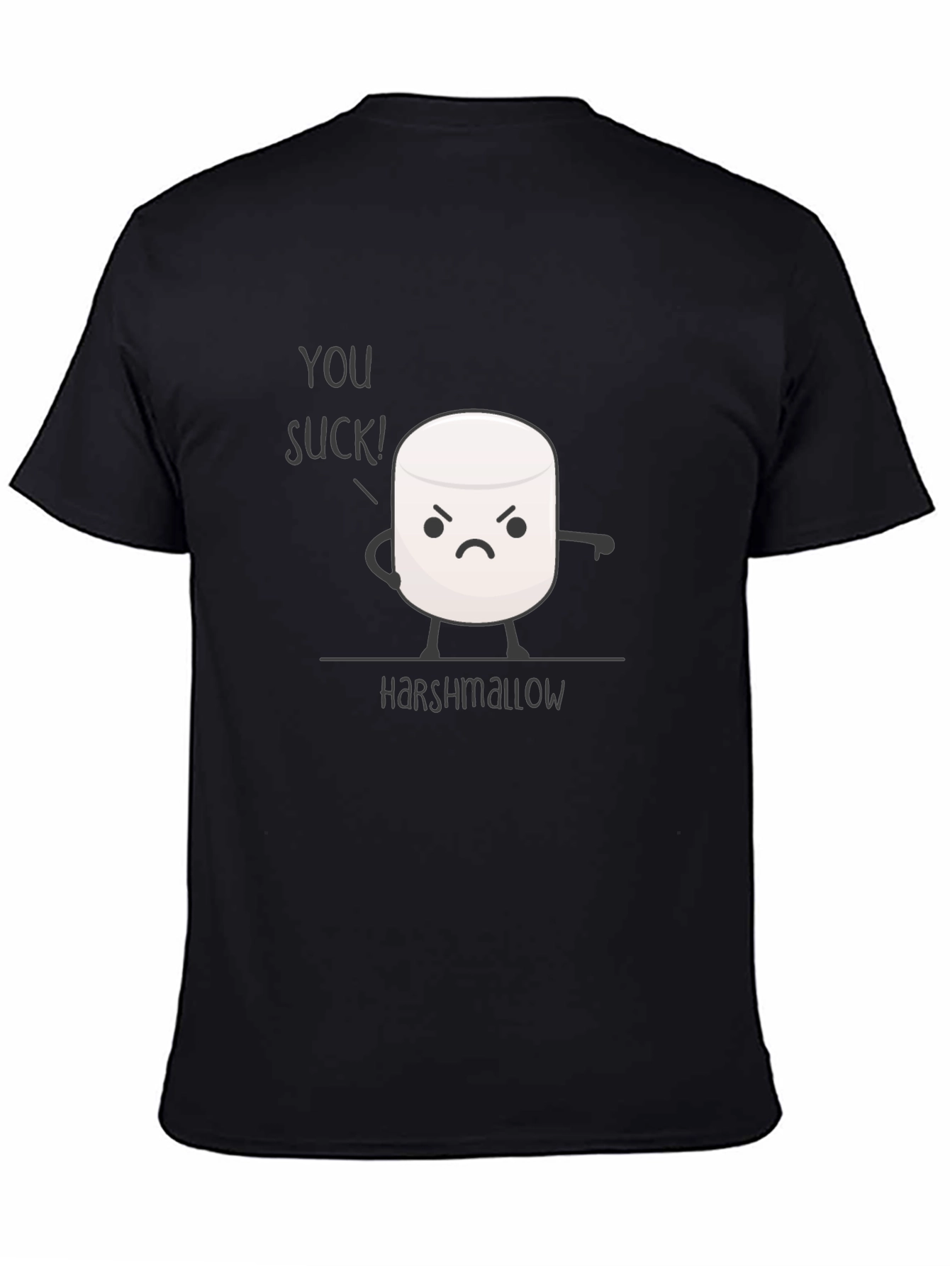 Harshmallow Graphic T-Shirt - Funny Marshmallow Tee