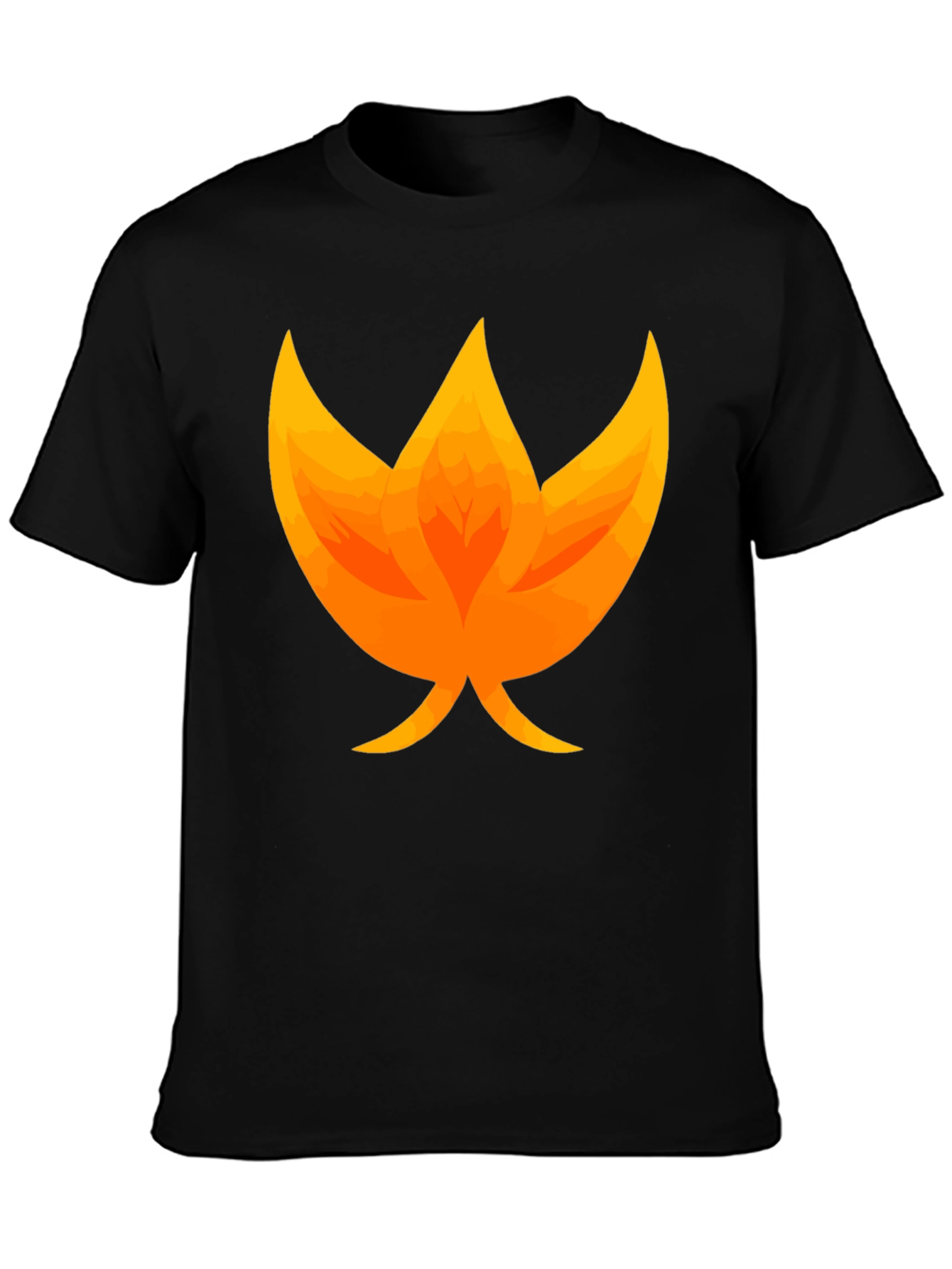 Flame Graphic Black T-Shirt - Unique Fire Design