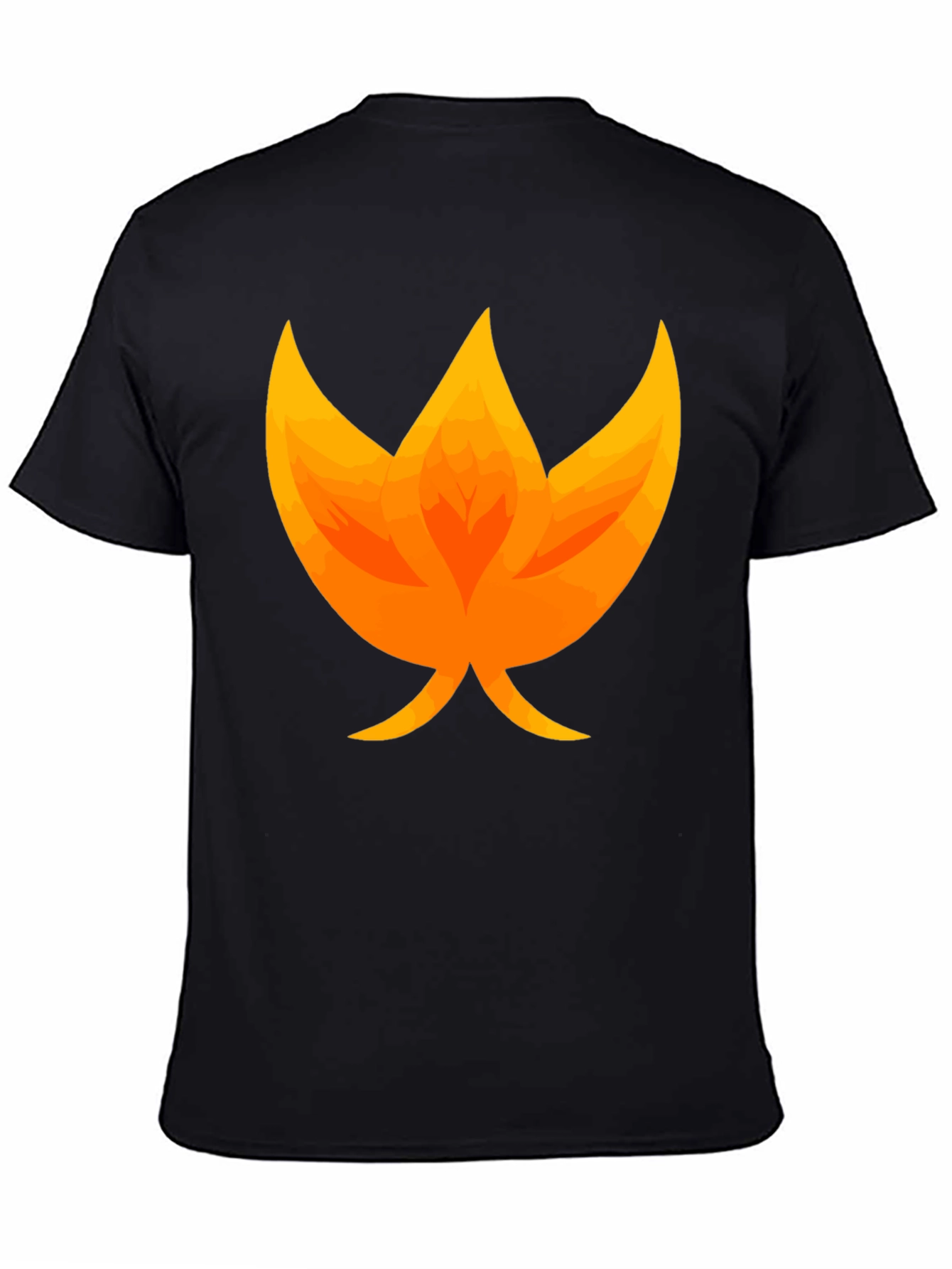 Flame Graphic Black T-Shirt - Unique Fire Design