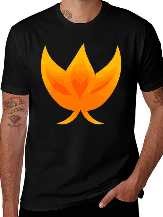 Flame Graphic Black T-Shirt - Unique Fire Design