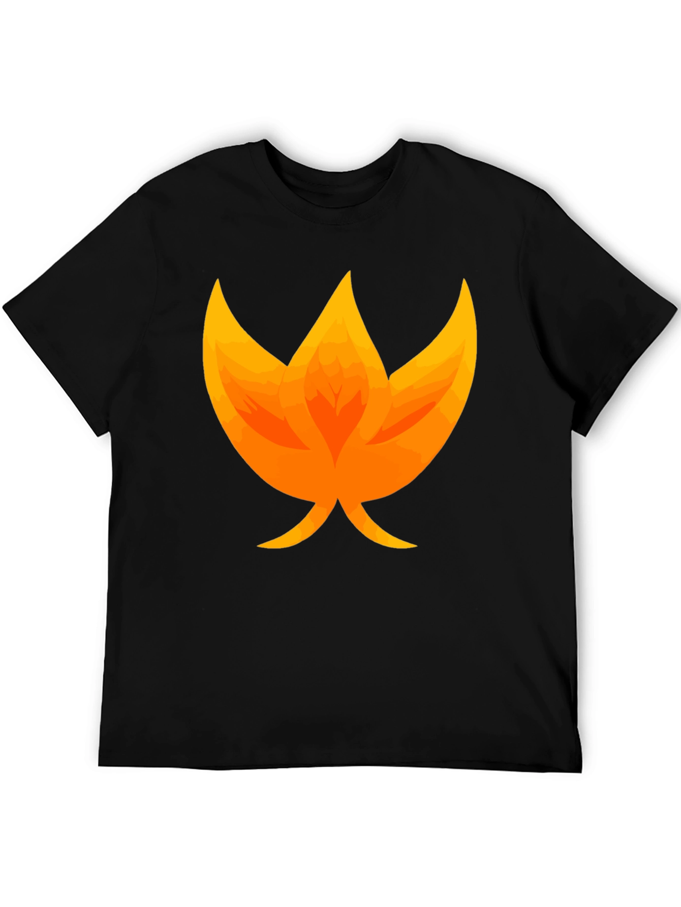 Flame Graphic Black T-Shirt - Unique Fire Design