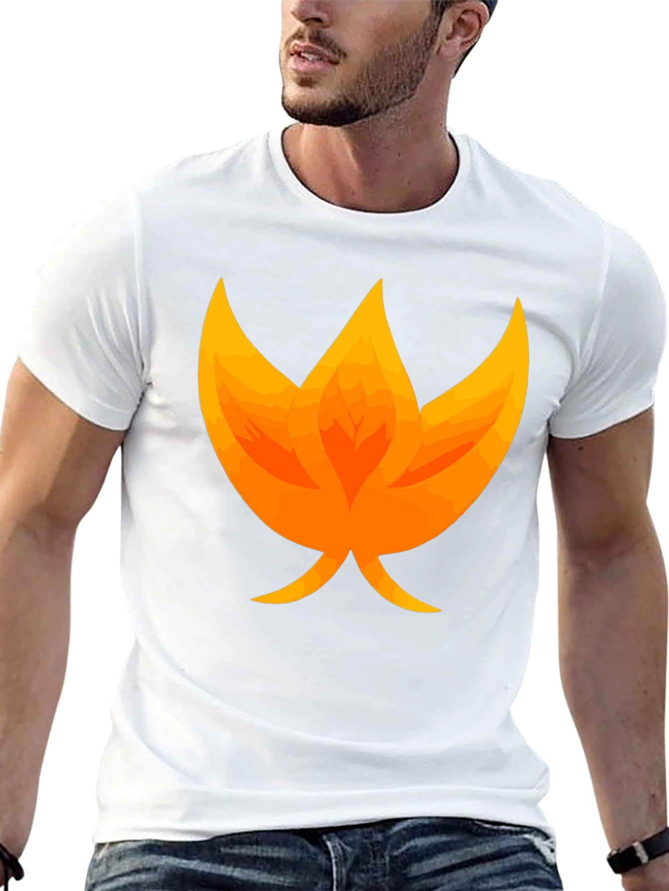 Flame Graphic Black T-Shirt - Unique Fire Design