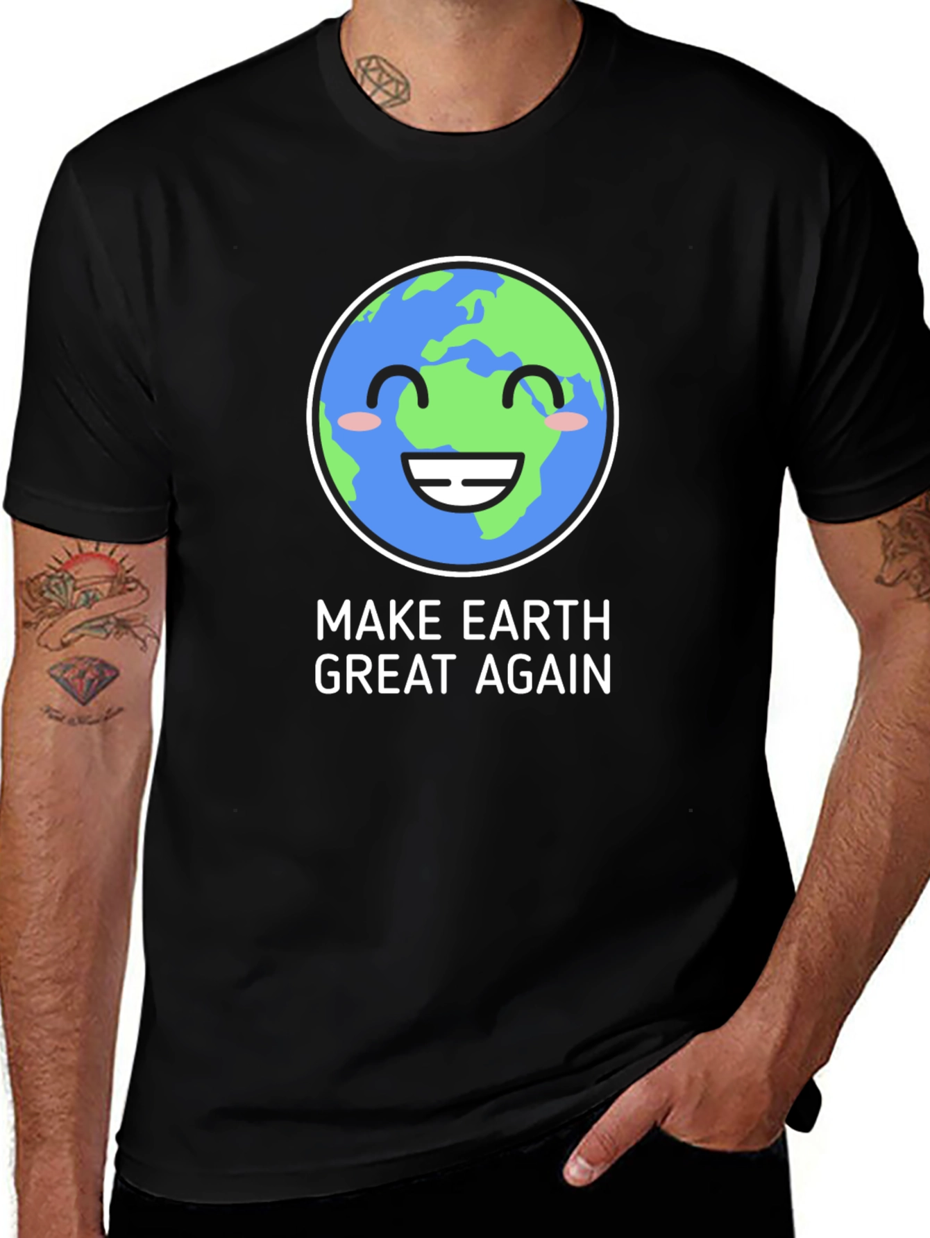 Make Earth Great Again T-Shirt - Eco-Friendly Design