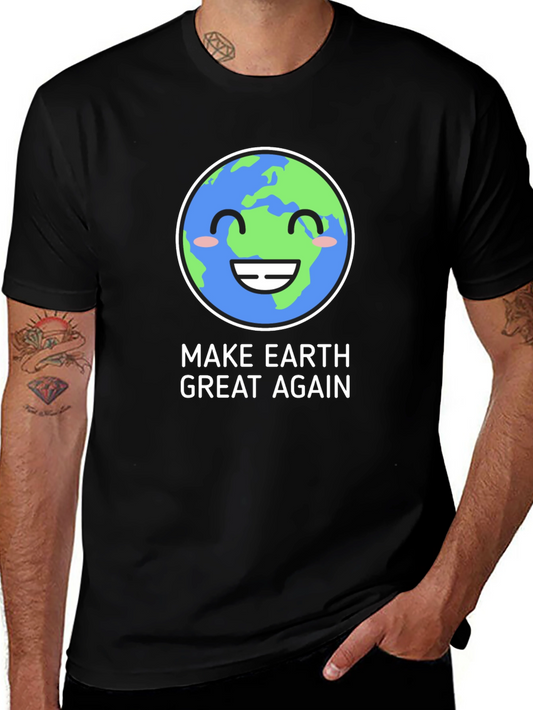 Make Earth Great Again T-Shirt - Eco-Friendly Design