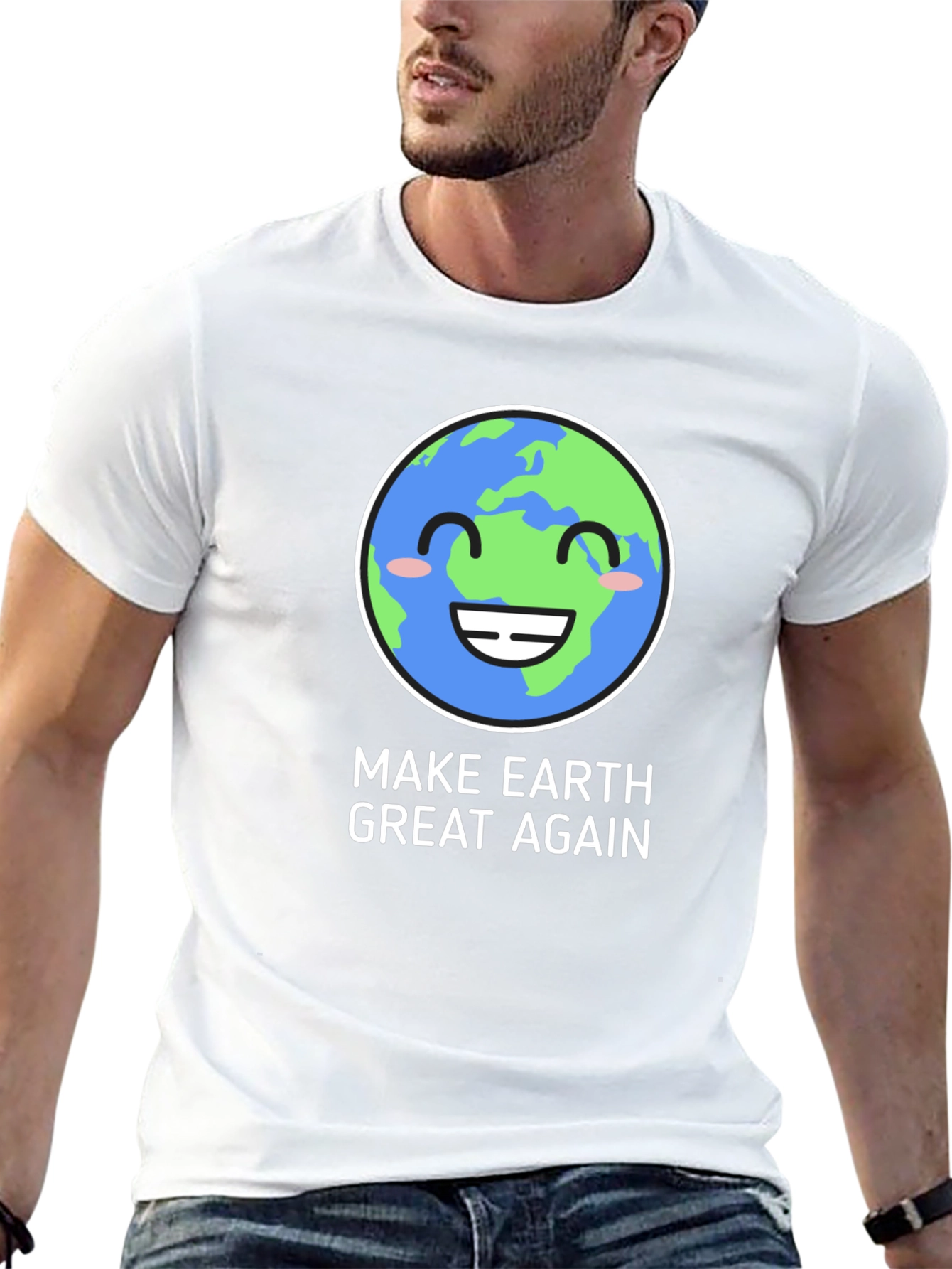 Make Earth Great Again T-Shirt - Eco-Friendly Design