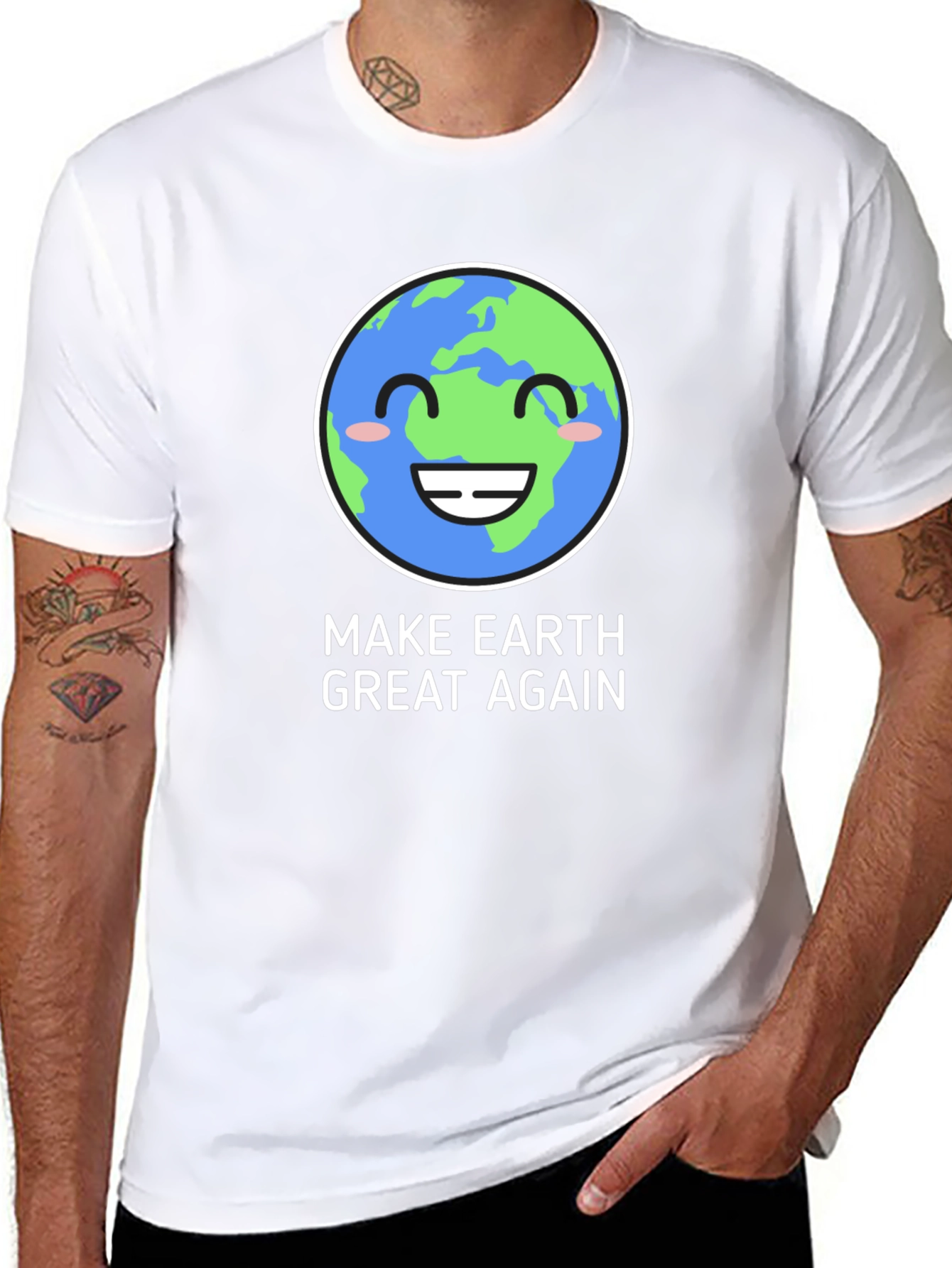 Make Earth Great Again T-Shirt - Eco-Friendly Design