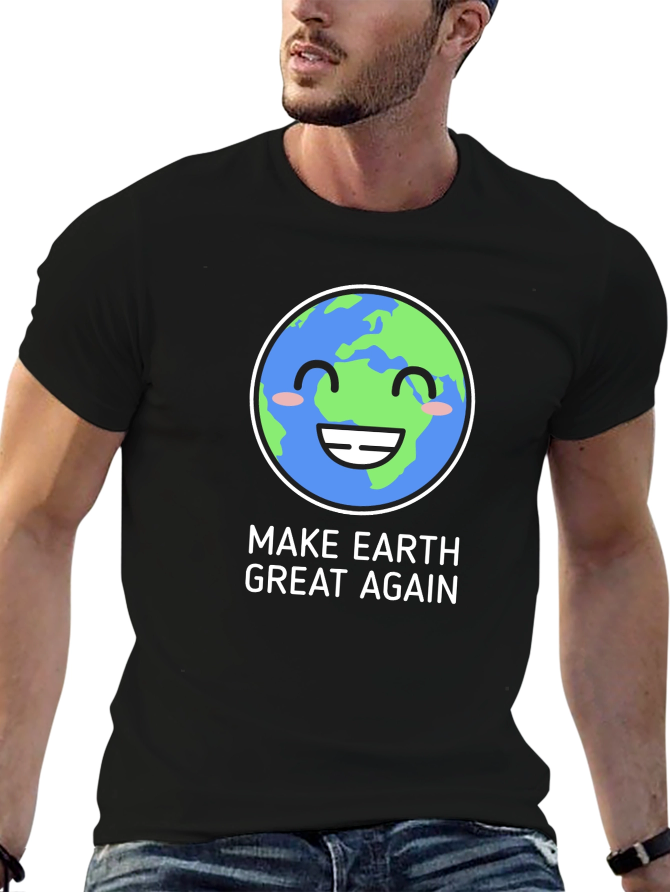 Make Earth Great Again T-Shirt - Eco-Friendly Design