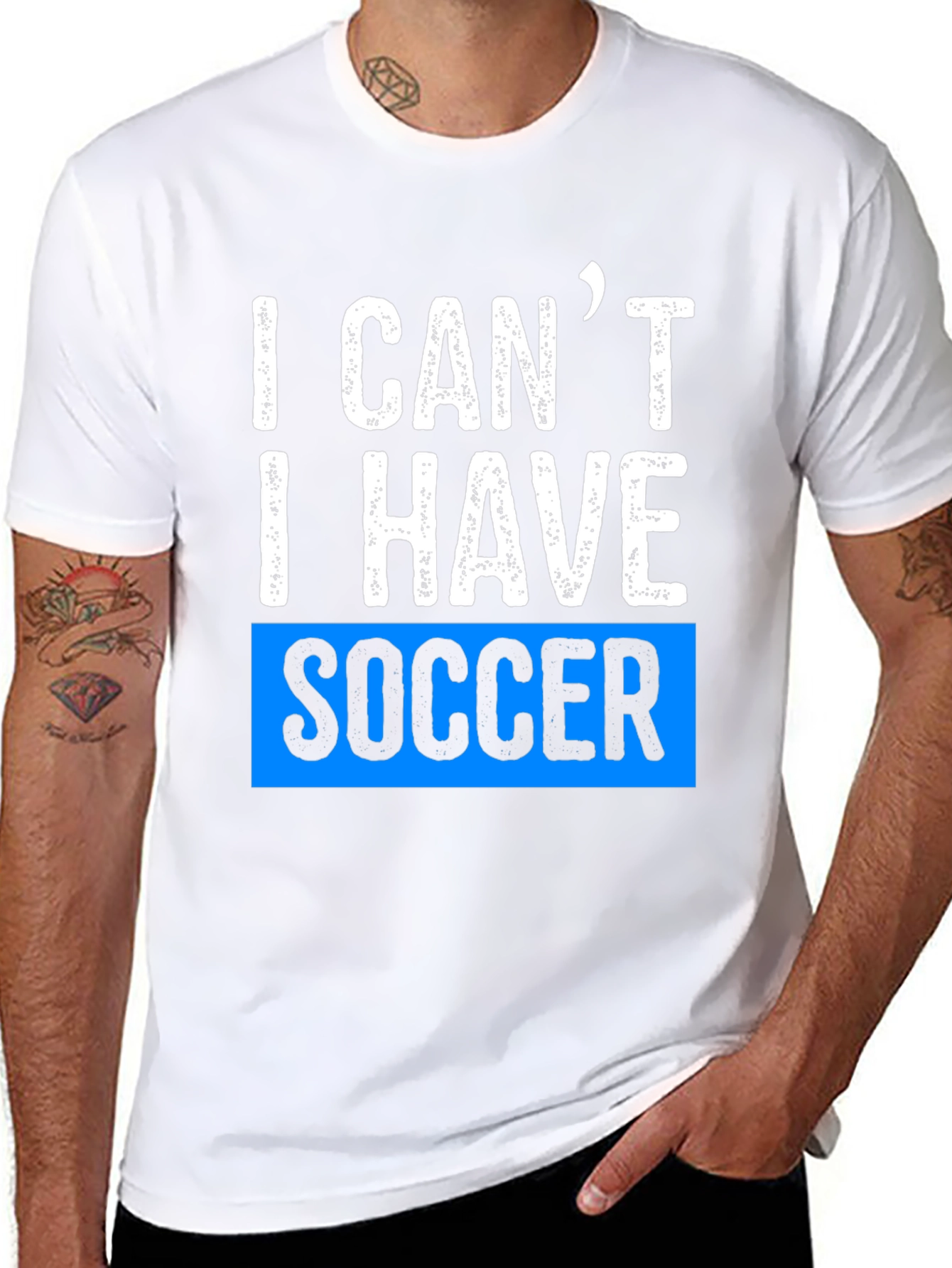 I Cant I Have Soccer Black T-Shirt