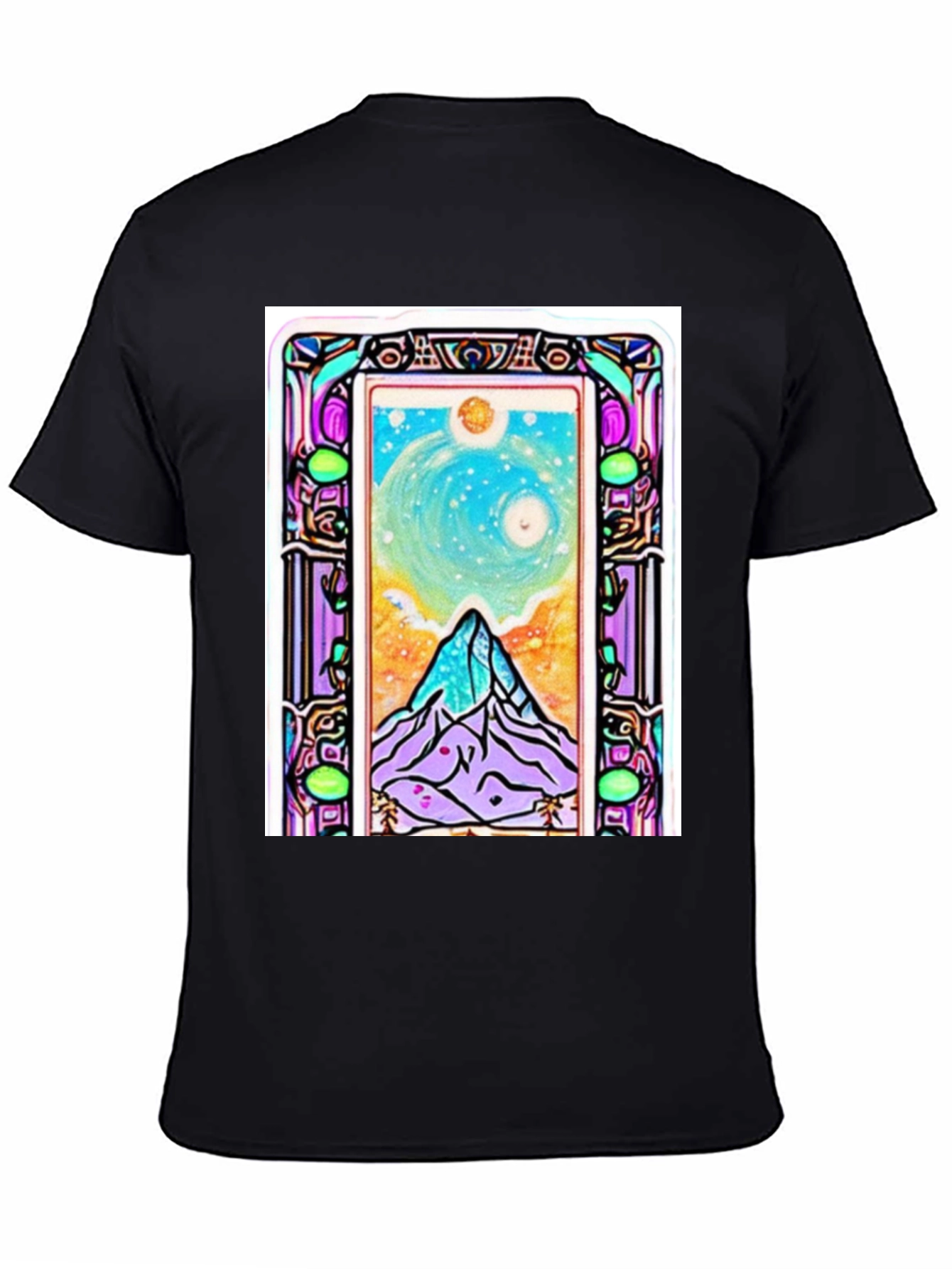 Art Nouveau Mountain View Graphic Tee