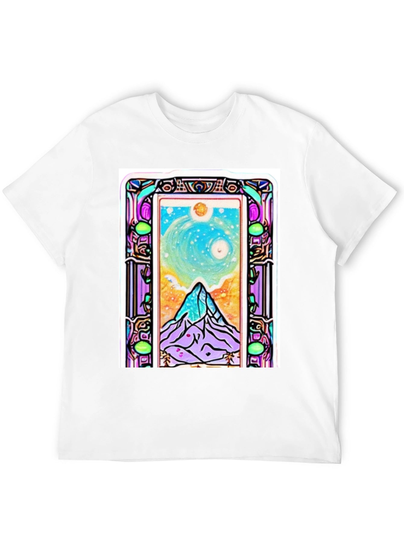 Art Nouveau Mountain View Graphic Tee