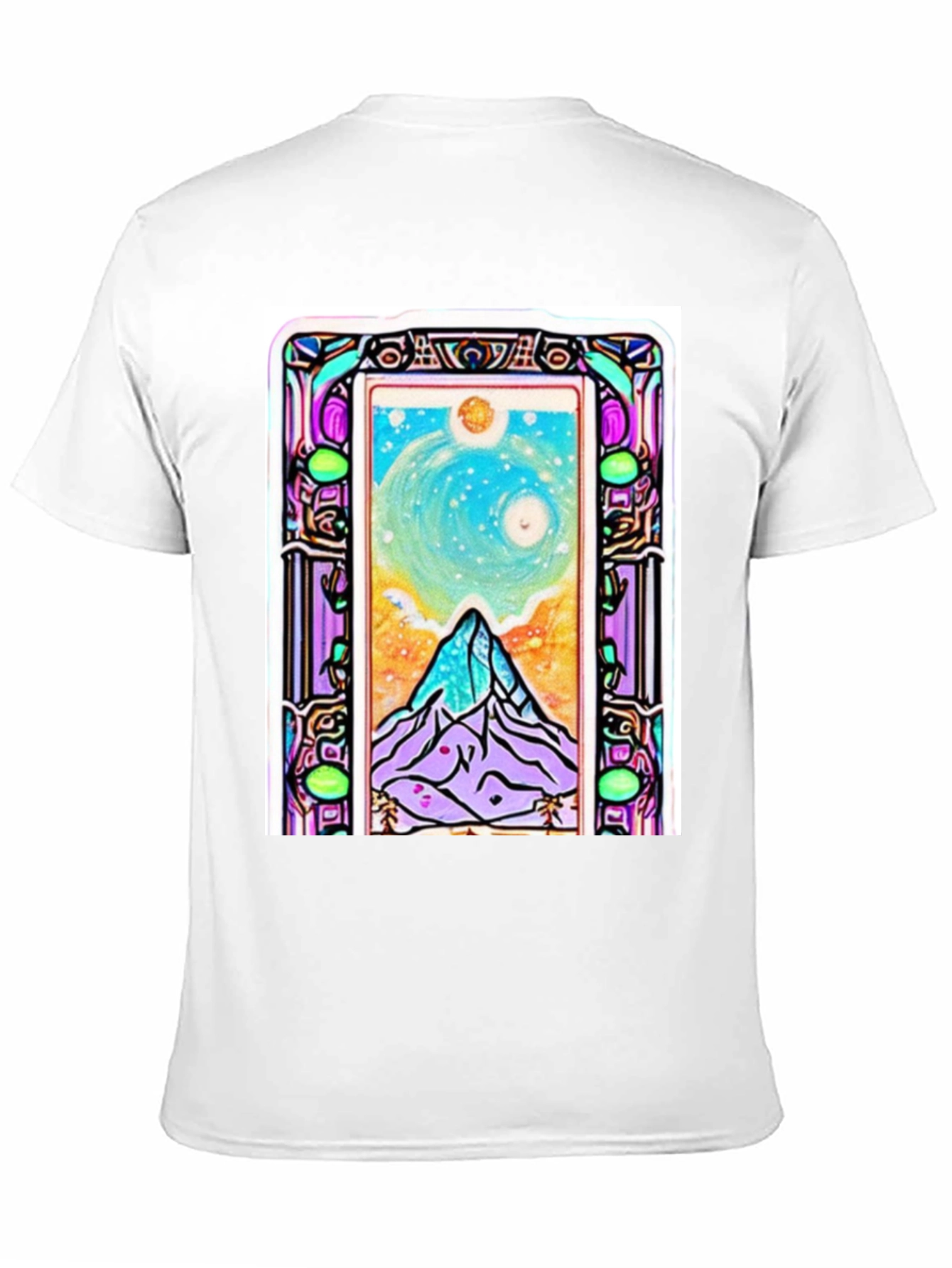 Art Nouveau Mountain View Graphic Tee