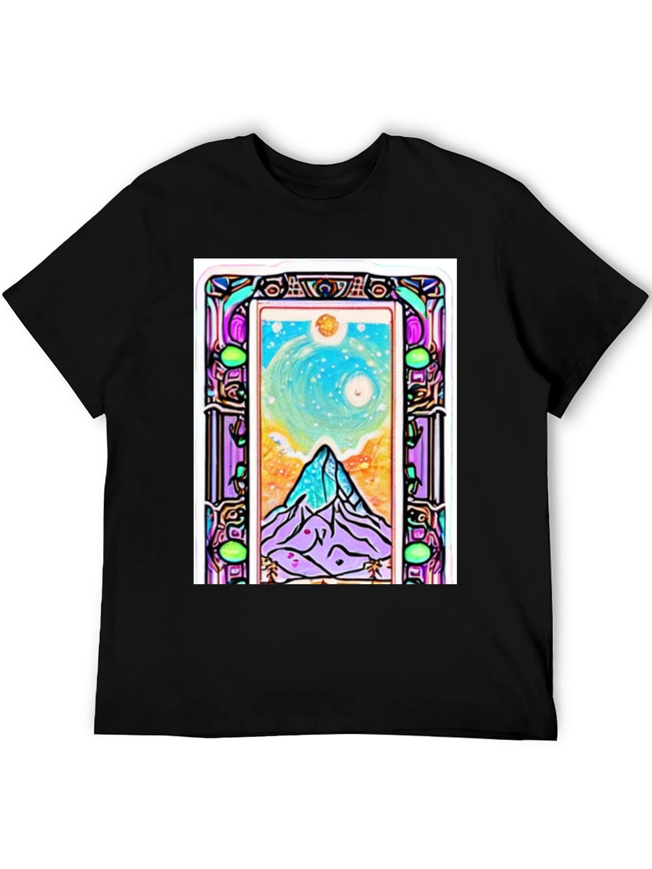 Art Nouveau Mountain View Graphic Tee