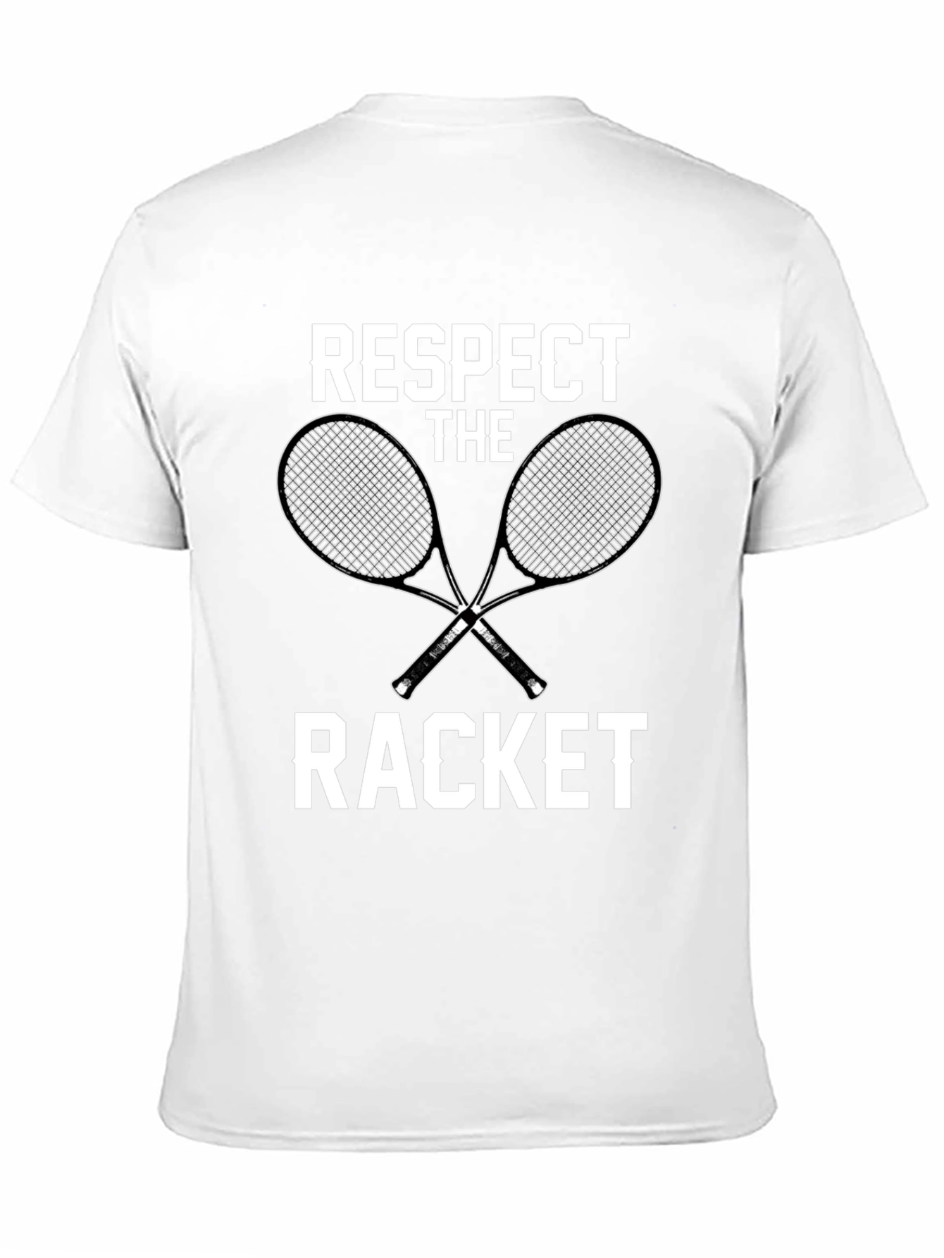 Respect The Racket Black Graphic T-Shirt