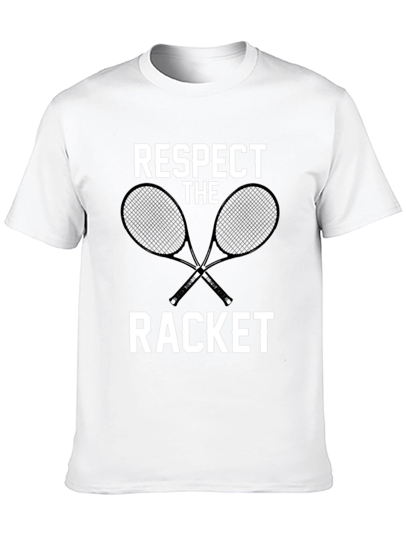 Respect The Racket Black Graphic T-Shirt