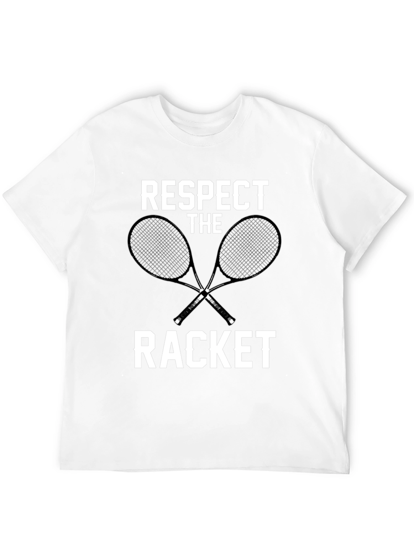 Respect The Racket Black Graphic T-Shirt