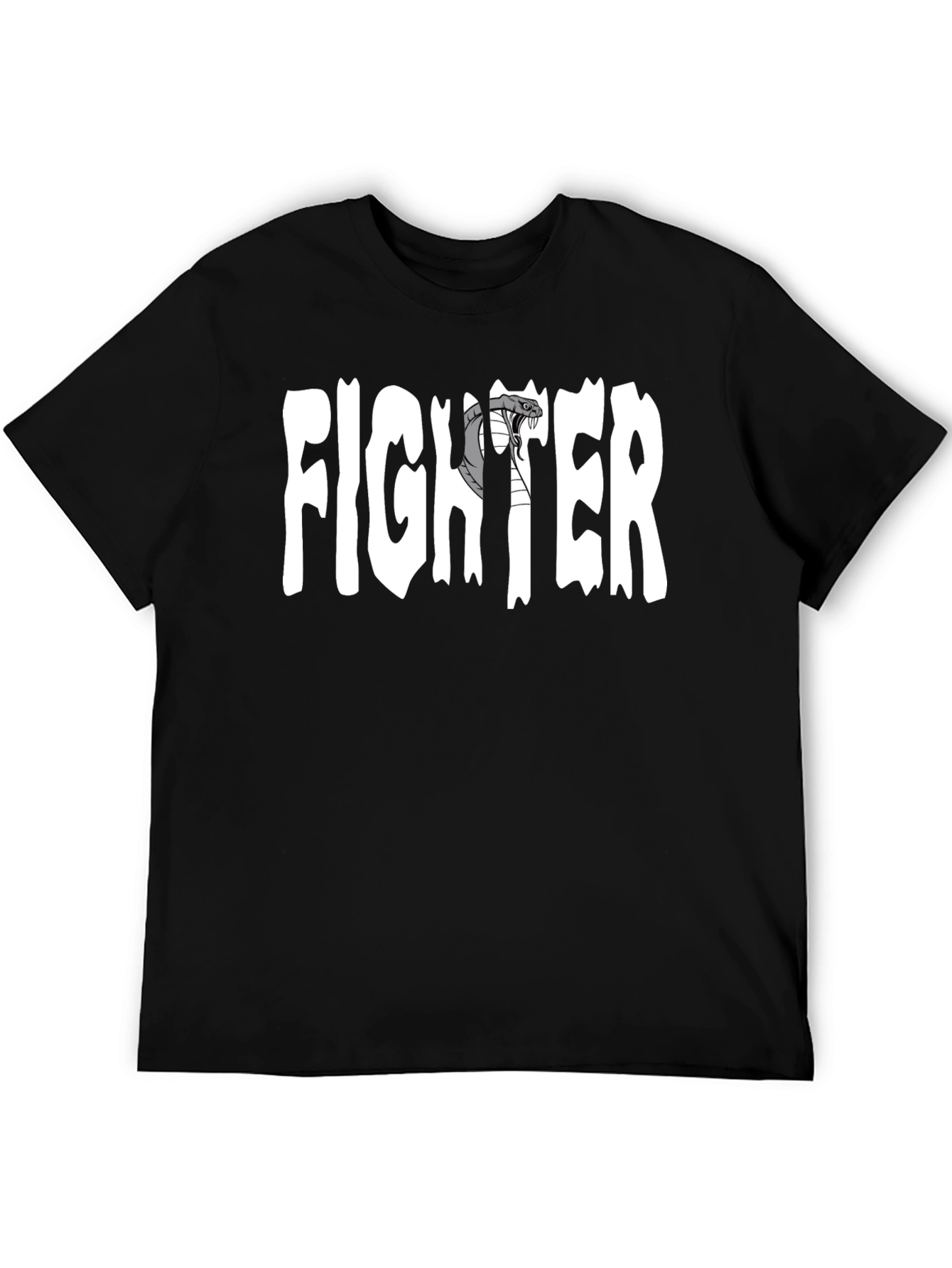 Cobra Fighter Graphic T-Shirt - Black