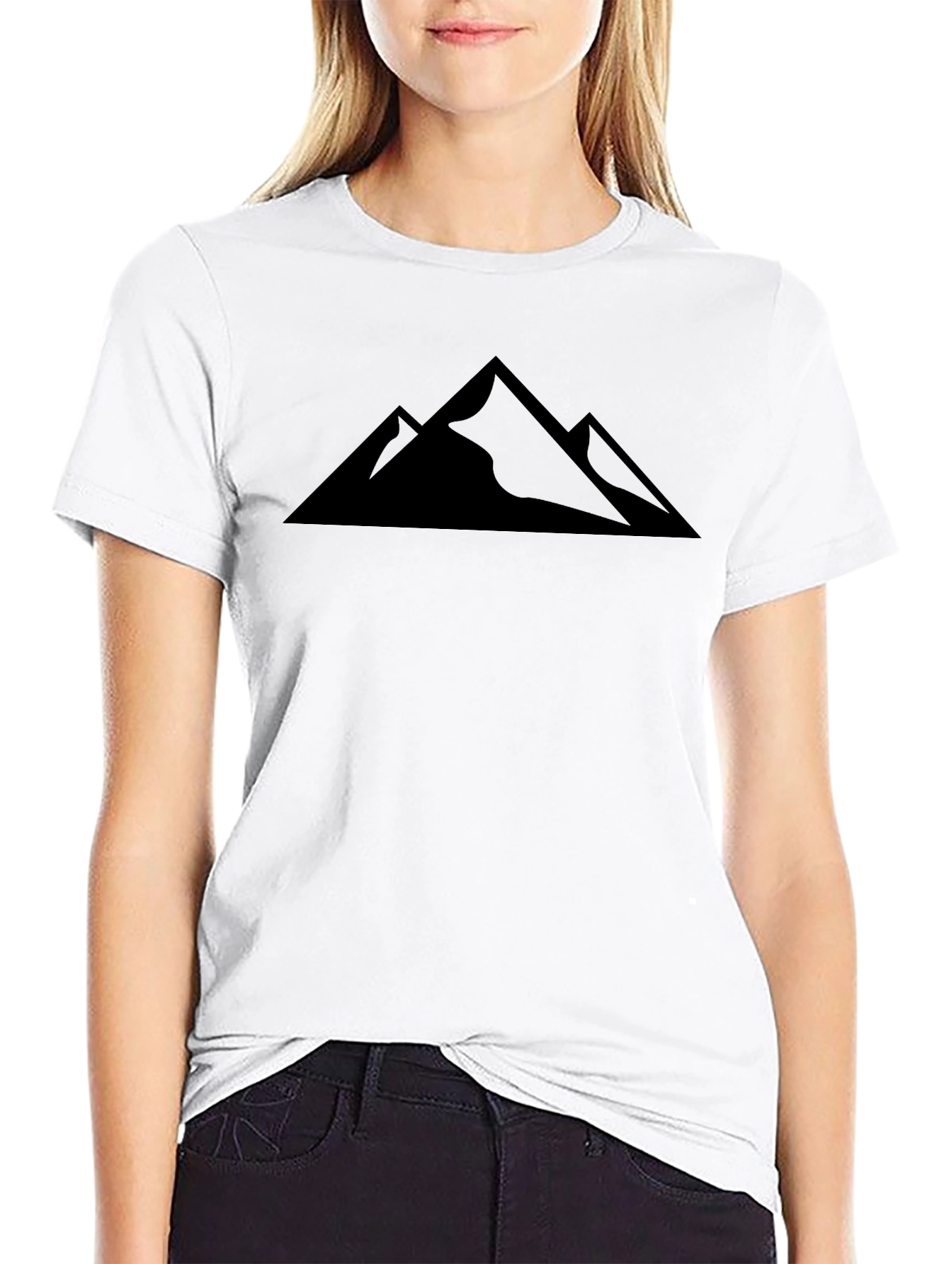 Mens Black Mountain Graphic Tee