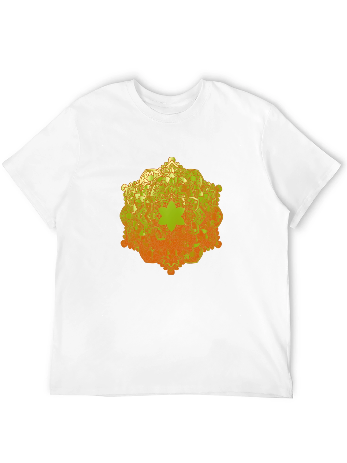 Mandala Graphic Tee - Trendy Black Cotton T-Shirt
