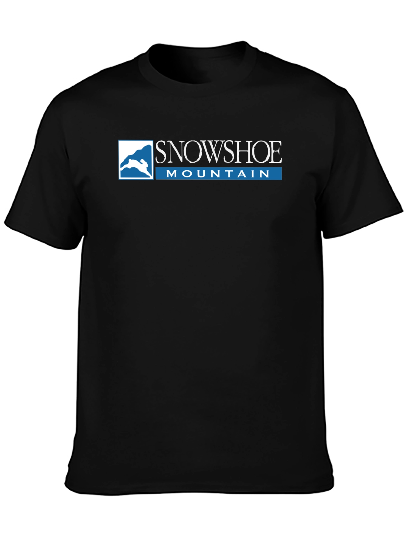 Snowshoe Mountain Black Graphic Tee