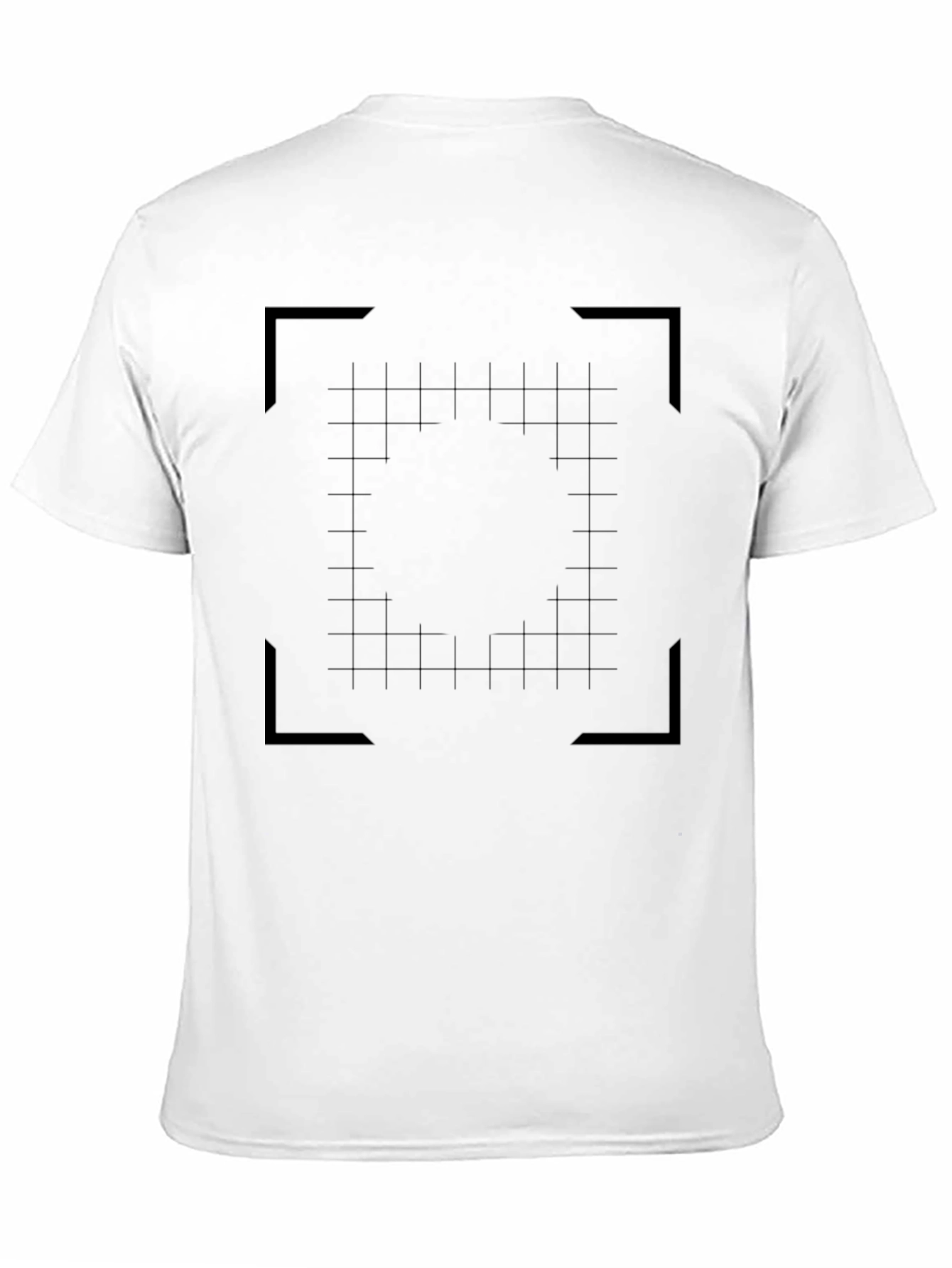 Grid Focus T-Shirt: Modern Geometric Design