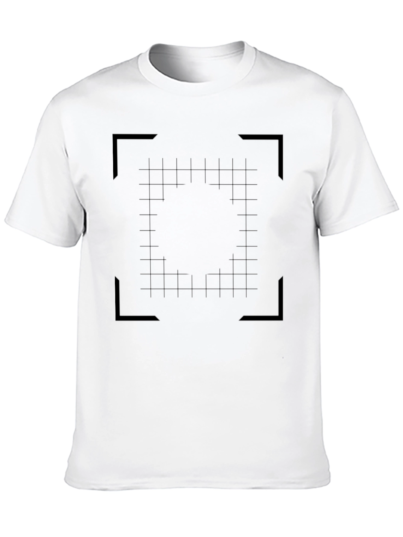 Grid Focus T-Shirt: Modern Geometric Design