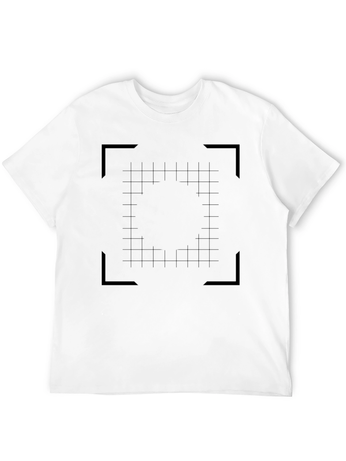 Grid Focus T-Shirt: Modern Geometric Design