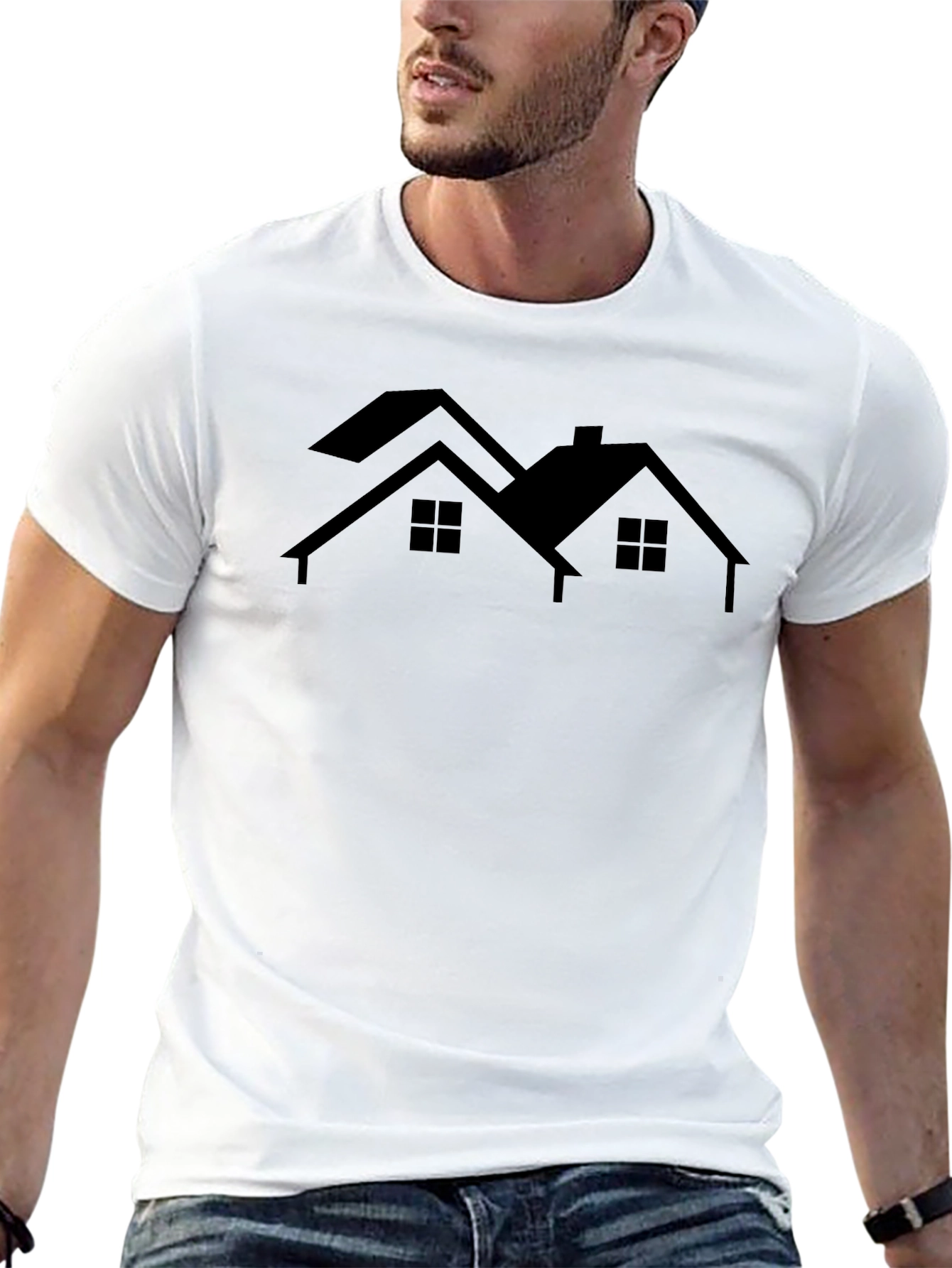 House Silhouette T-Shirt - Urban Style
