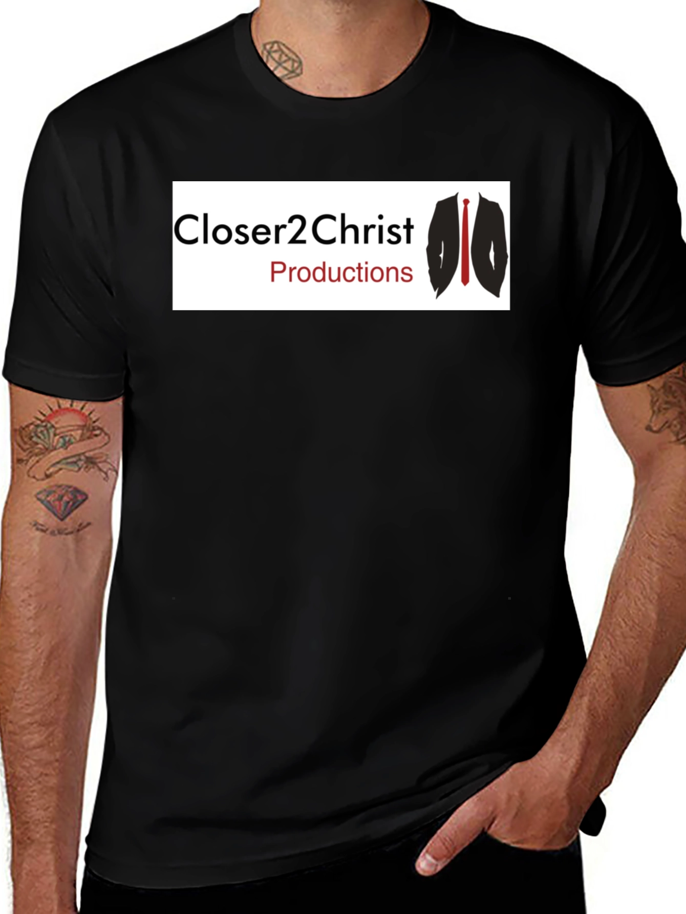 Closer2Christ Productions Black T-Shirt