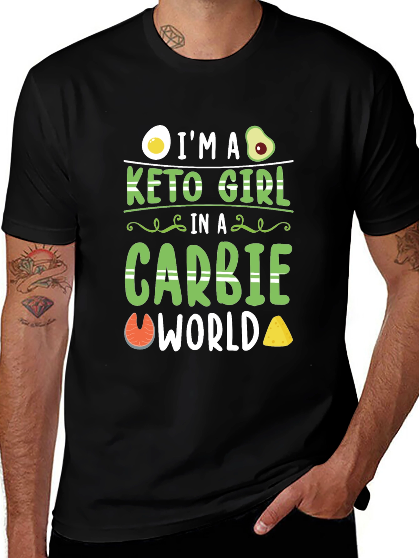 Keto Girl in a Carbie World T-Shirt