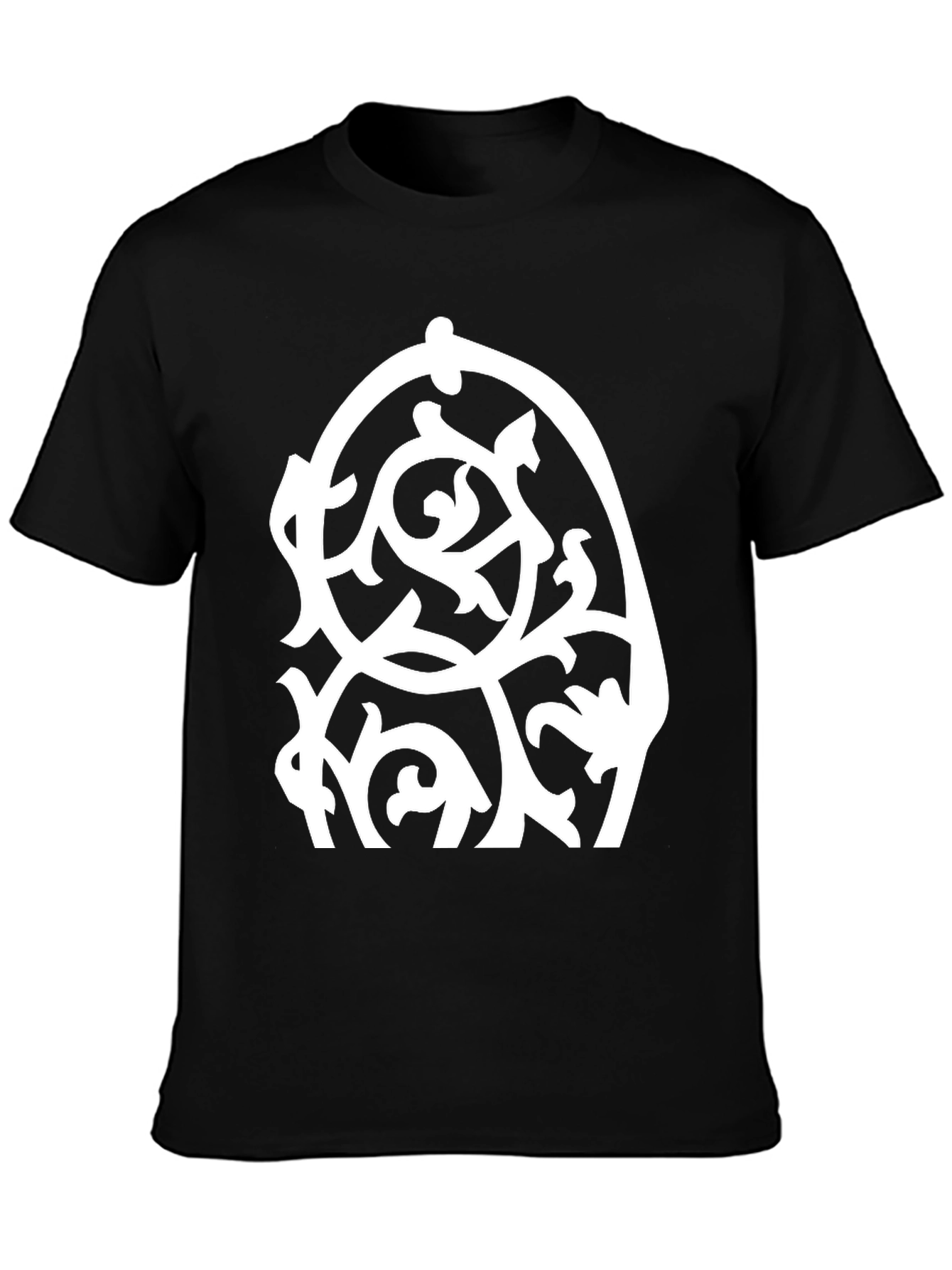 Modern Art Black Tee Shirt