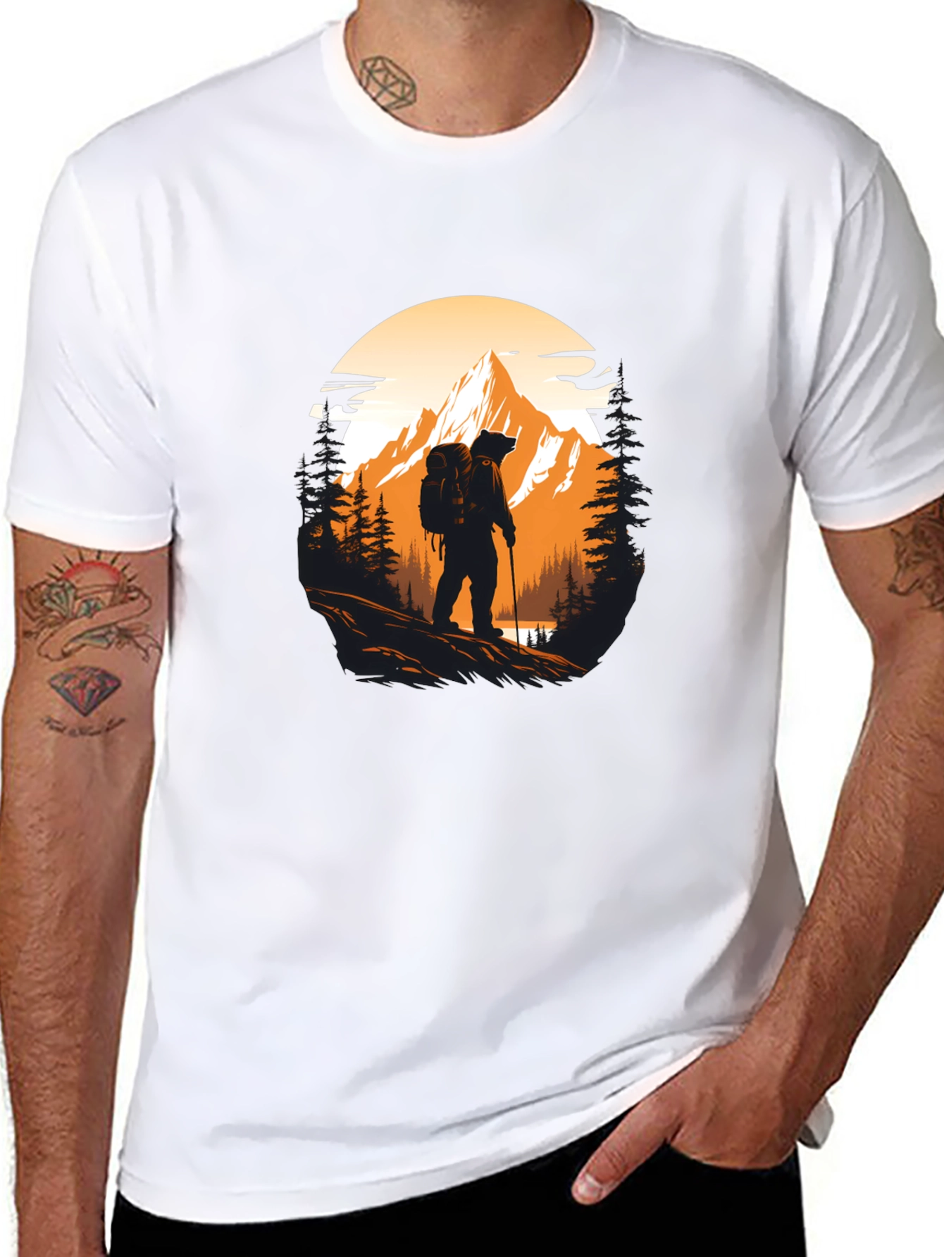 Hiking Adventure Black T-Shirt