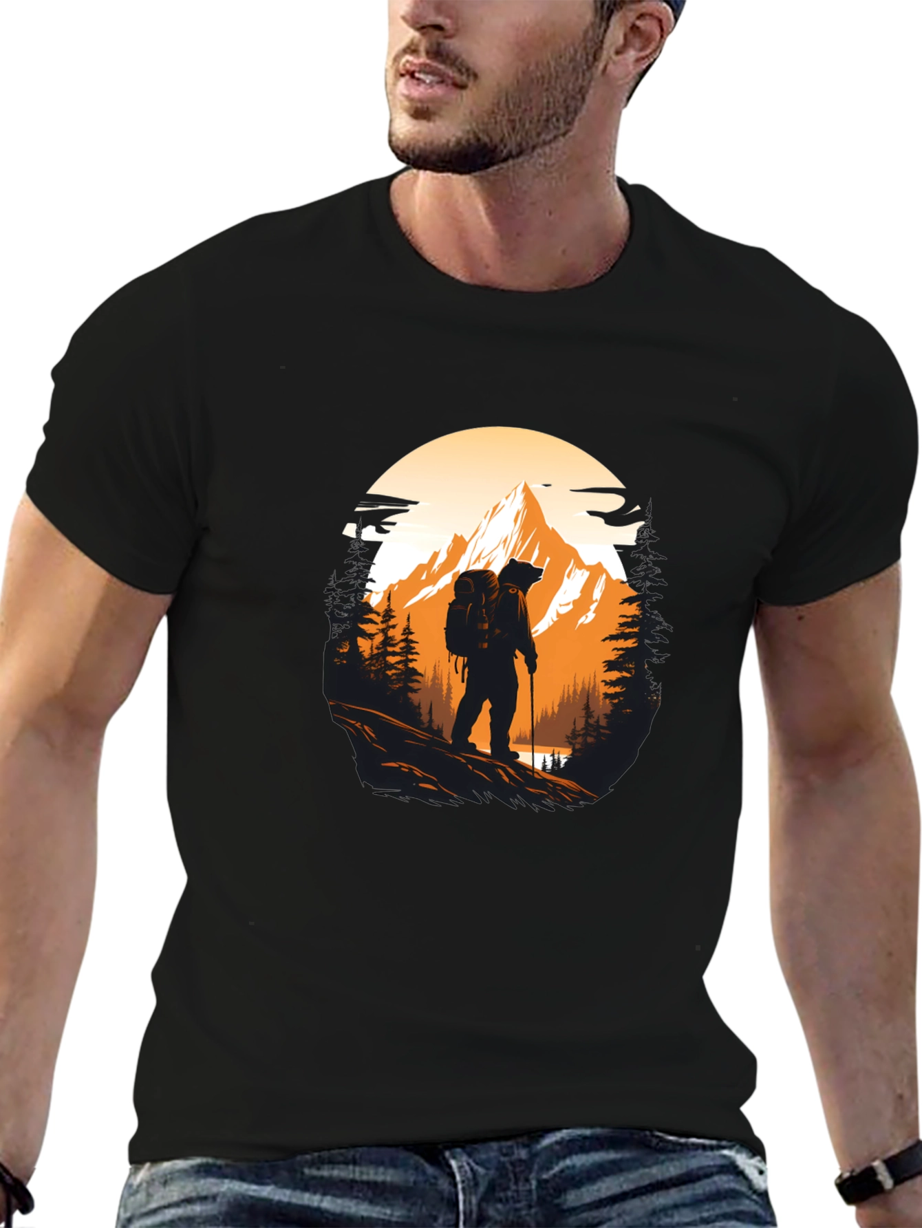 Hiking Adventure Black T-Shirt