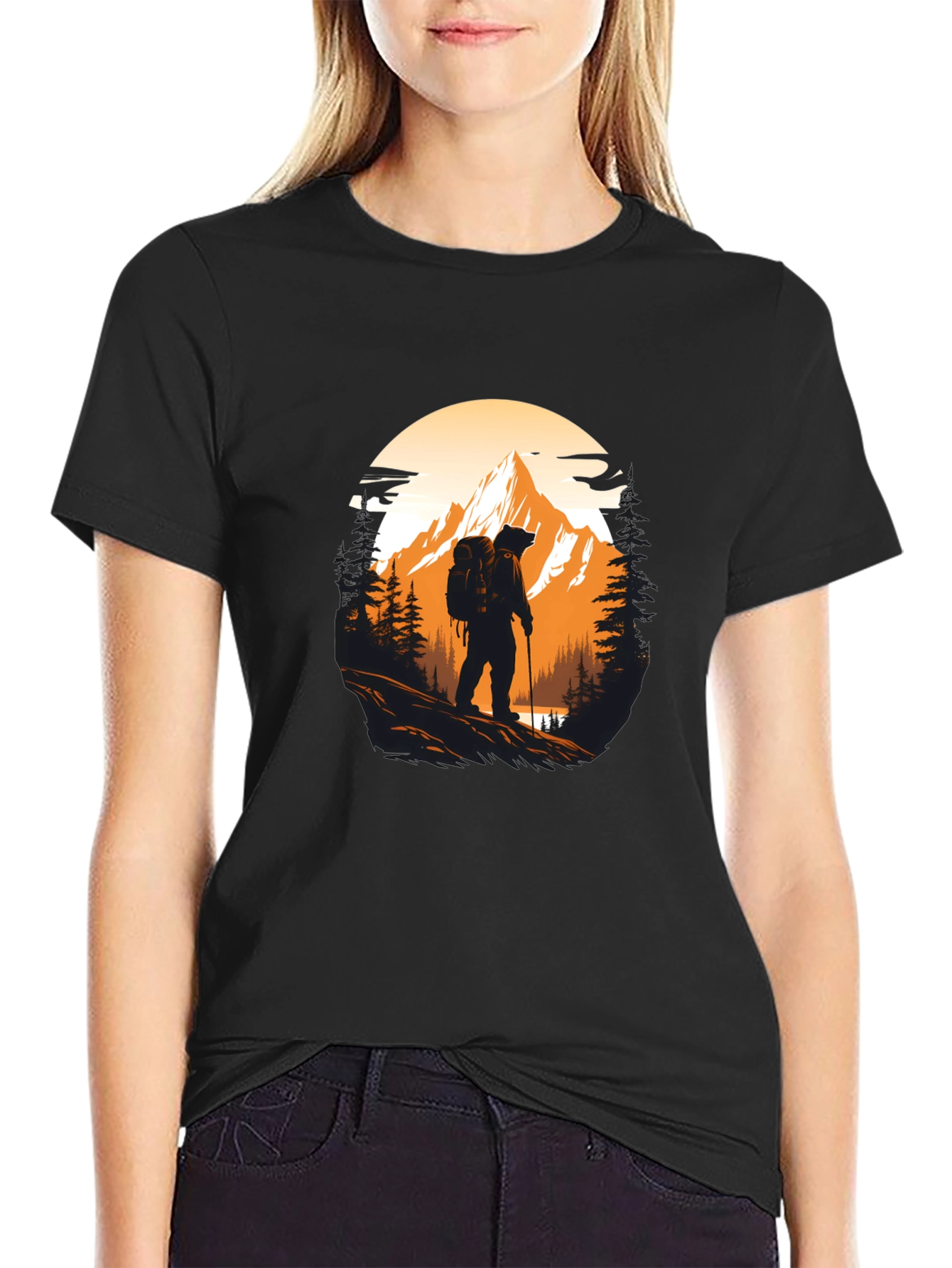 Hiking Adventure Black T-Shirt