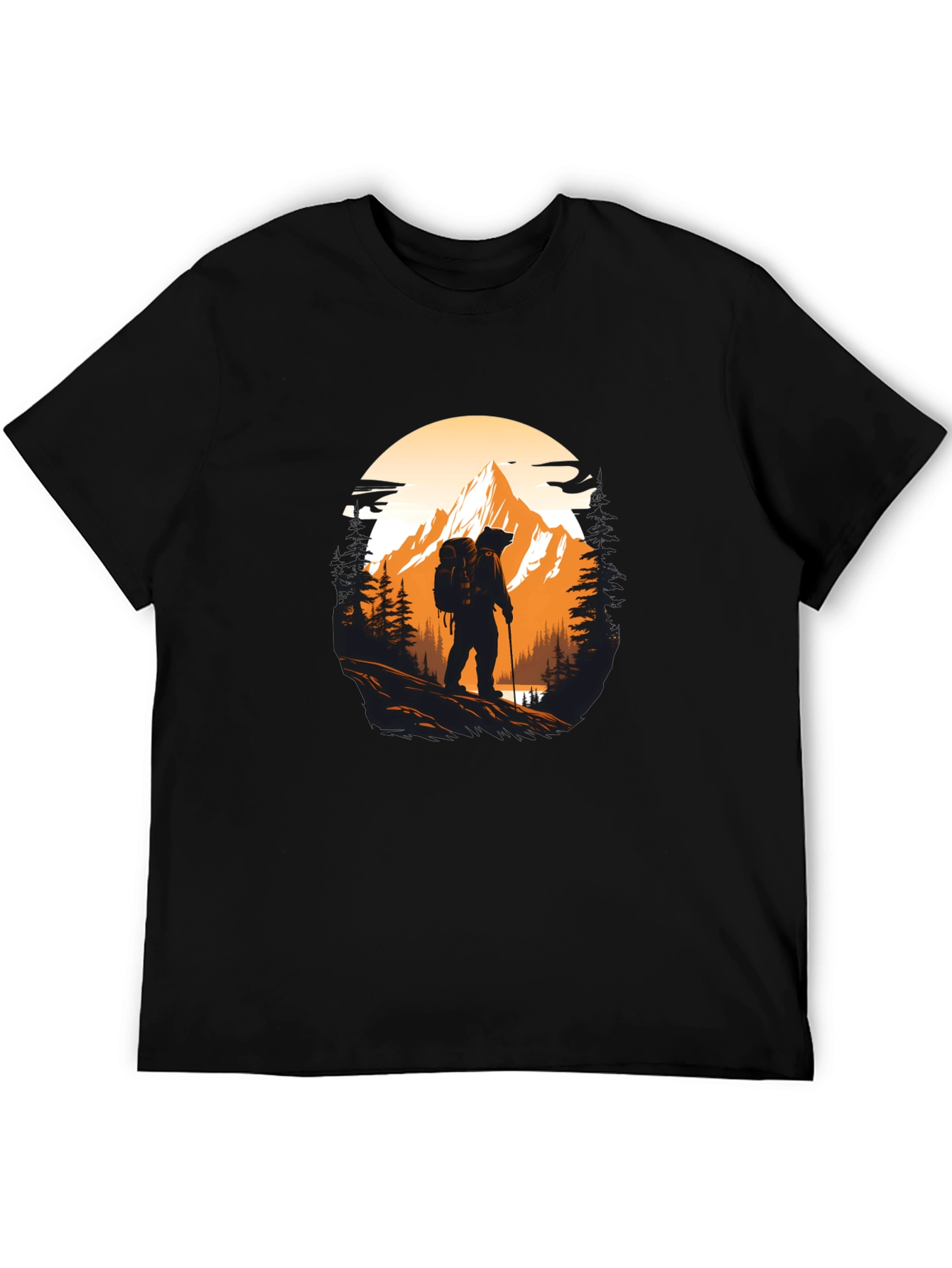 Hiking Adventure Black T-Shirt