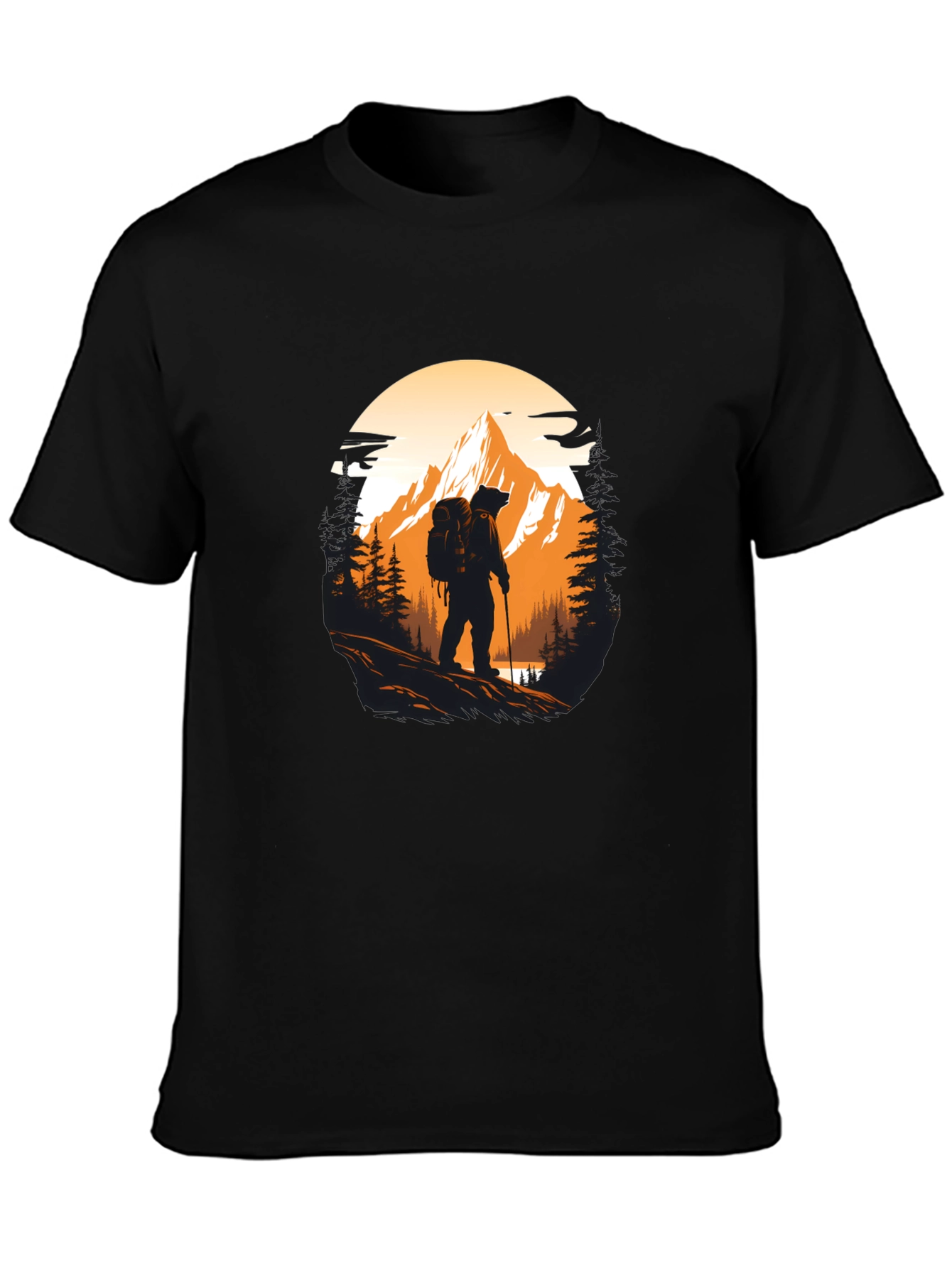 Hiking Adventure Black T-Shirt
