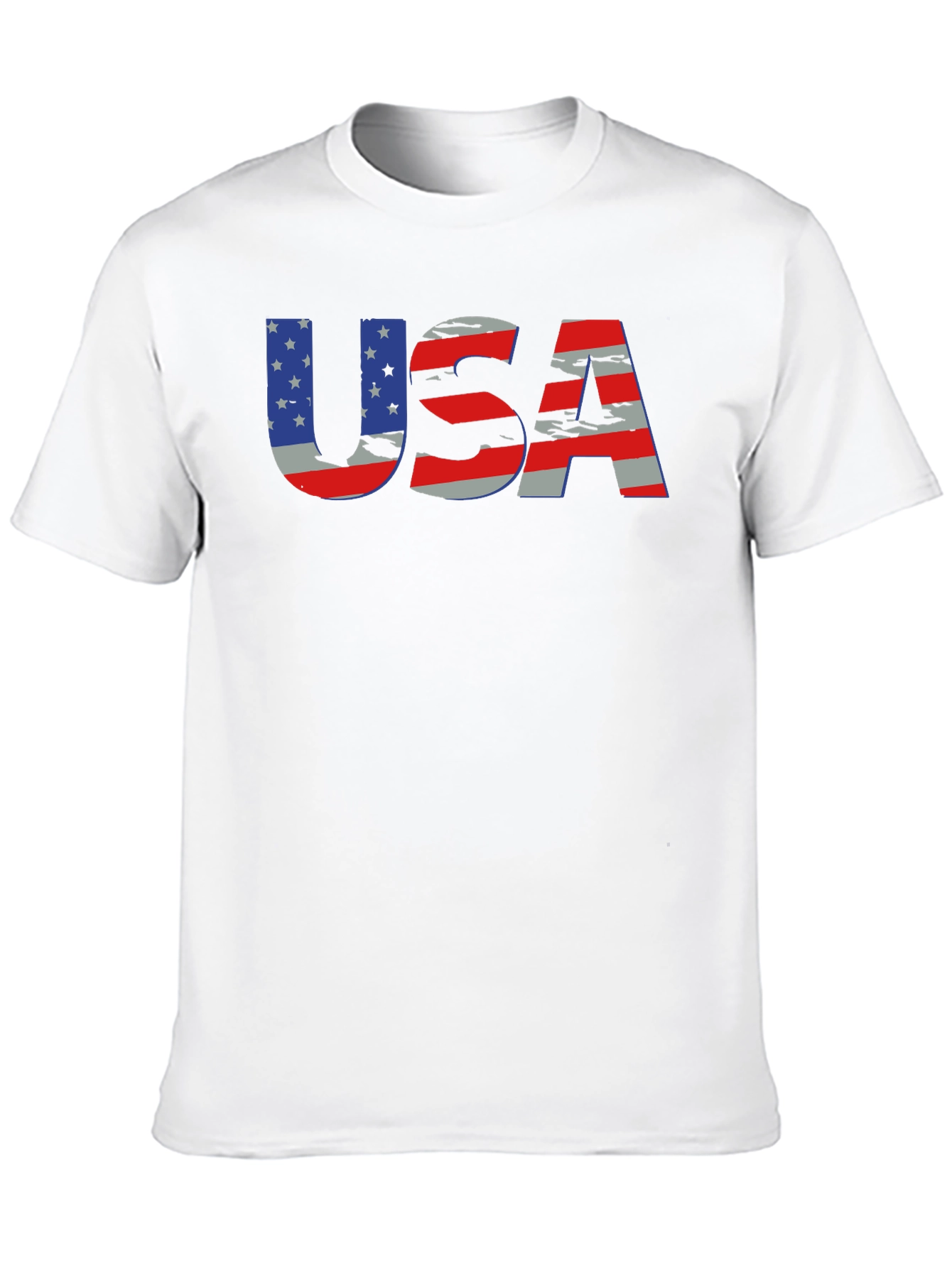 Patriotic USA Flag Graphic T-Shirt