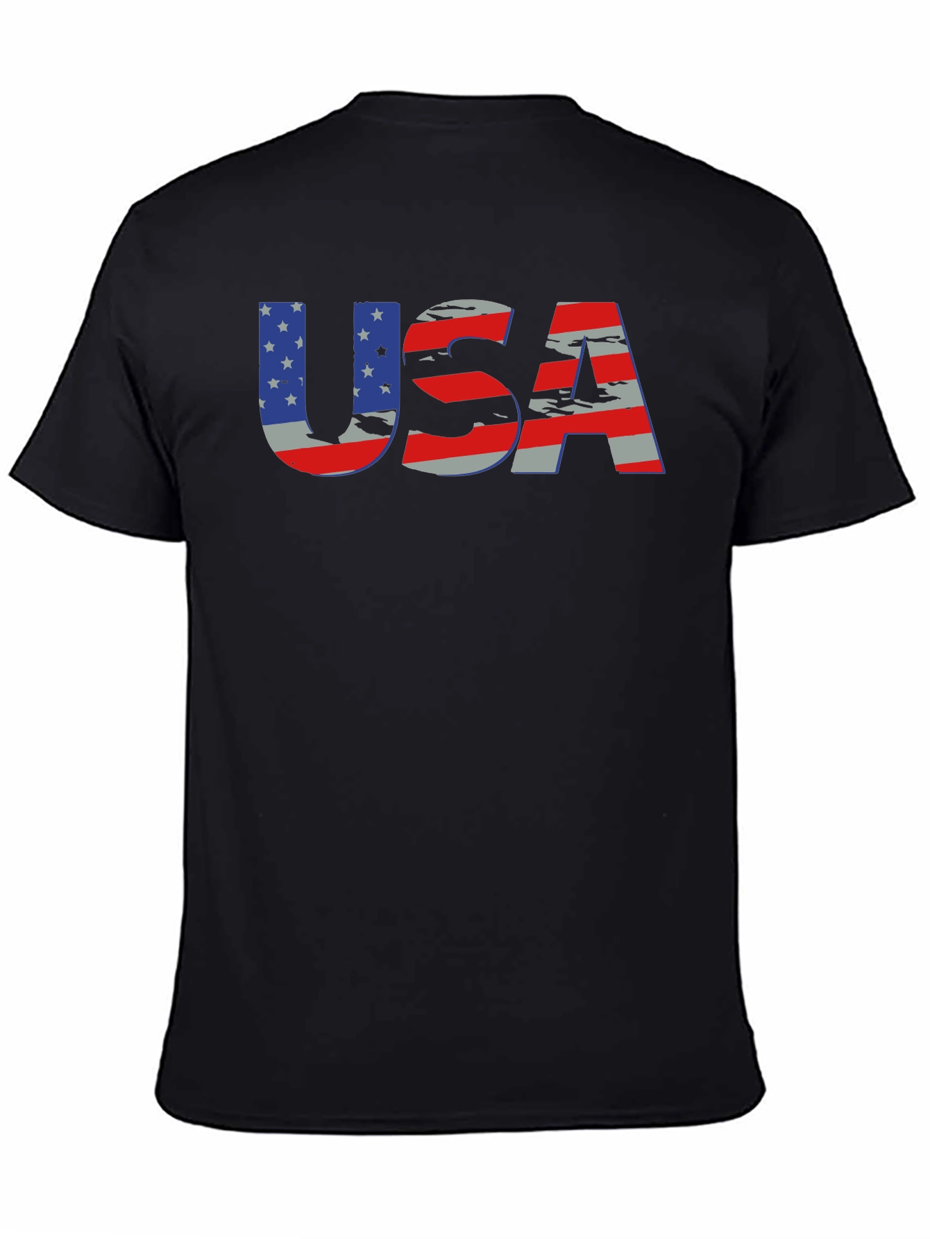 Patriotic USA Flag Graphic T-Shirt